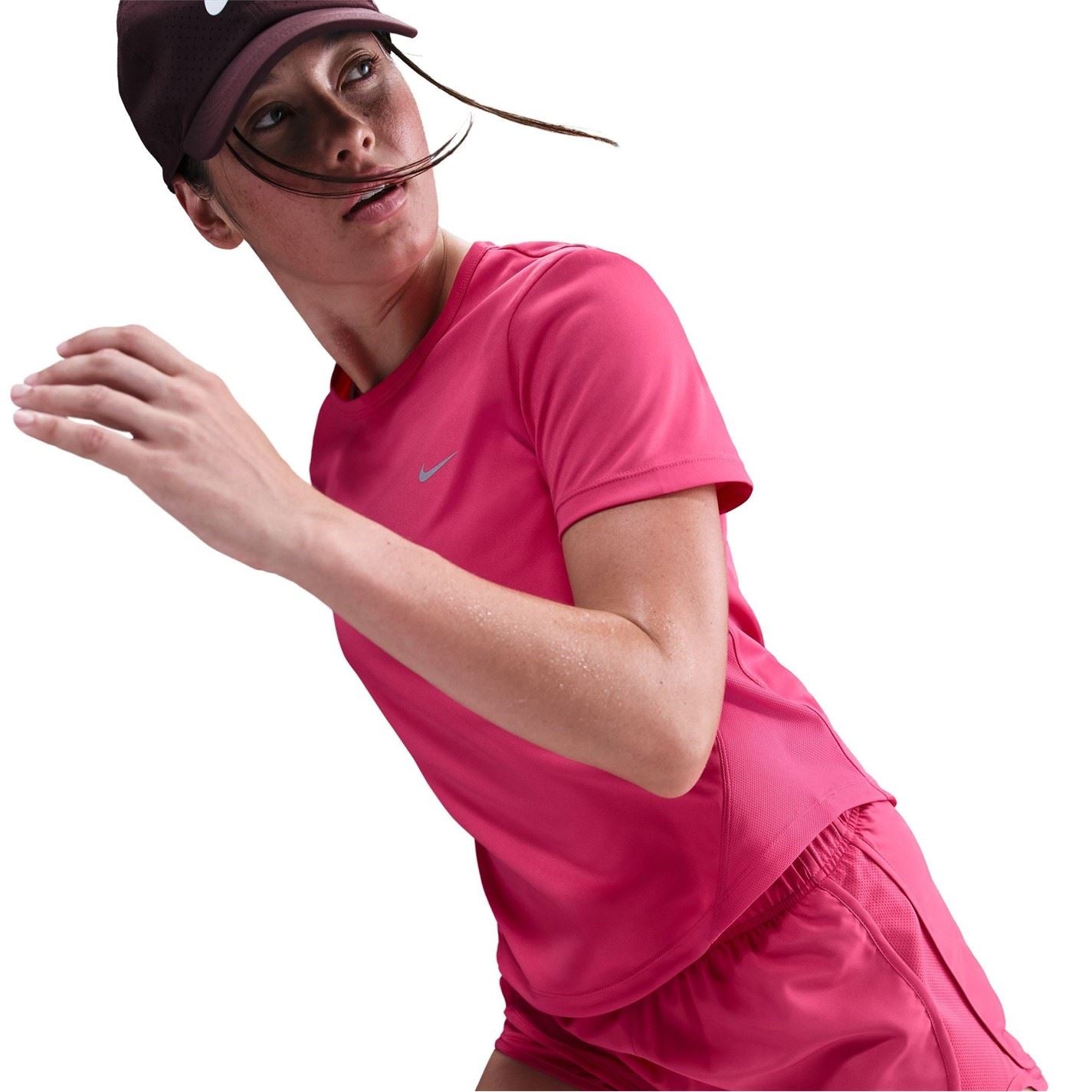 Nike Womens Tempo Dri Fit Short Sleeve Running Top