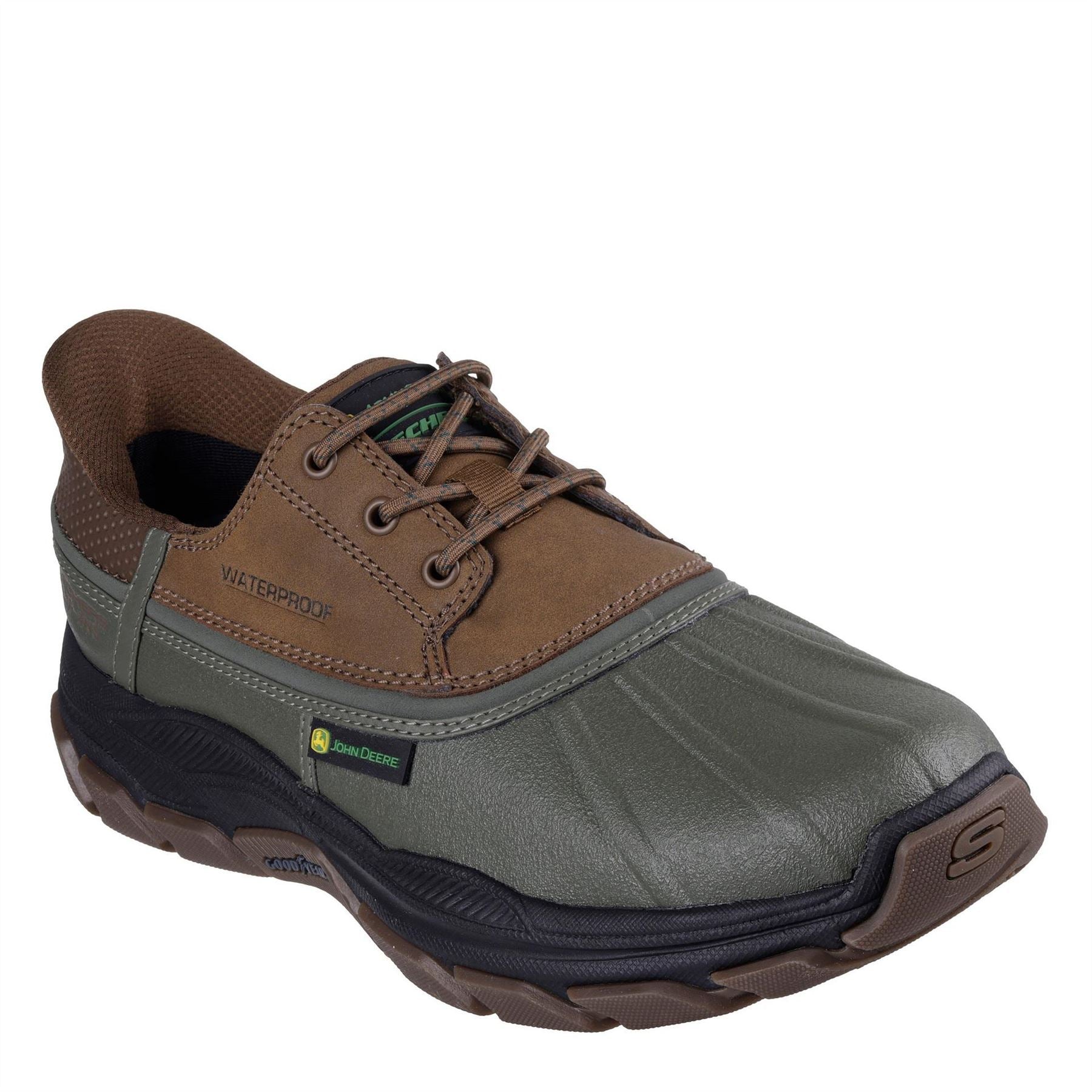 Skechers Mens Deere Slip Ins Waterproof Duck Steel Toe Cap Boots