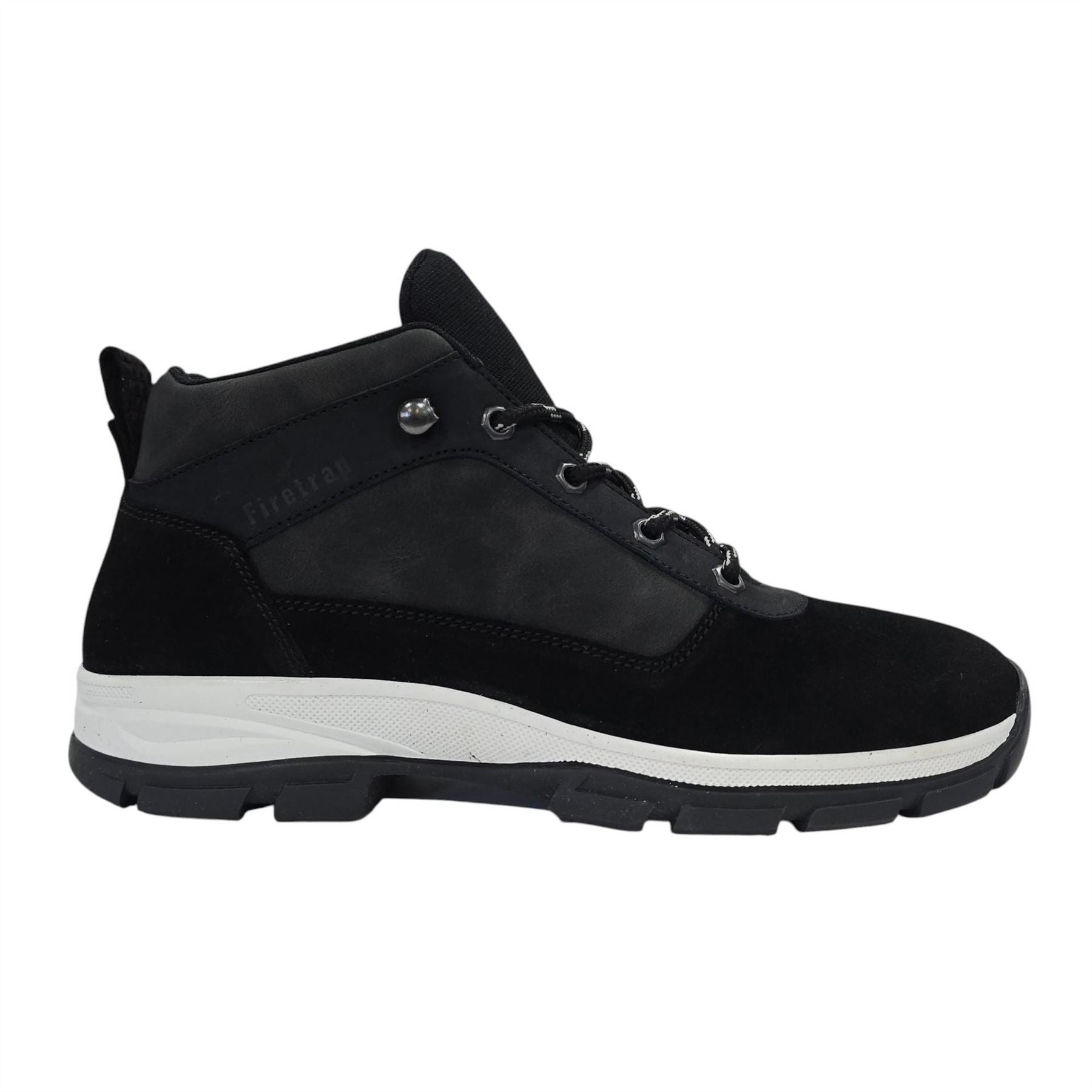 Firetrap Delia Premium Leather Ankle Lace Up Hiker Rugged Boots