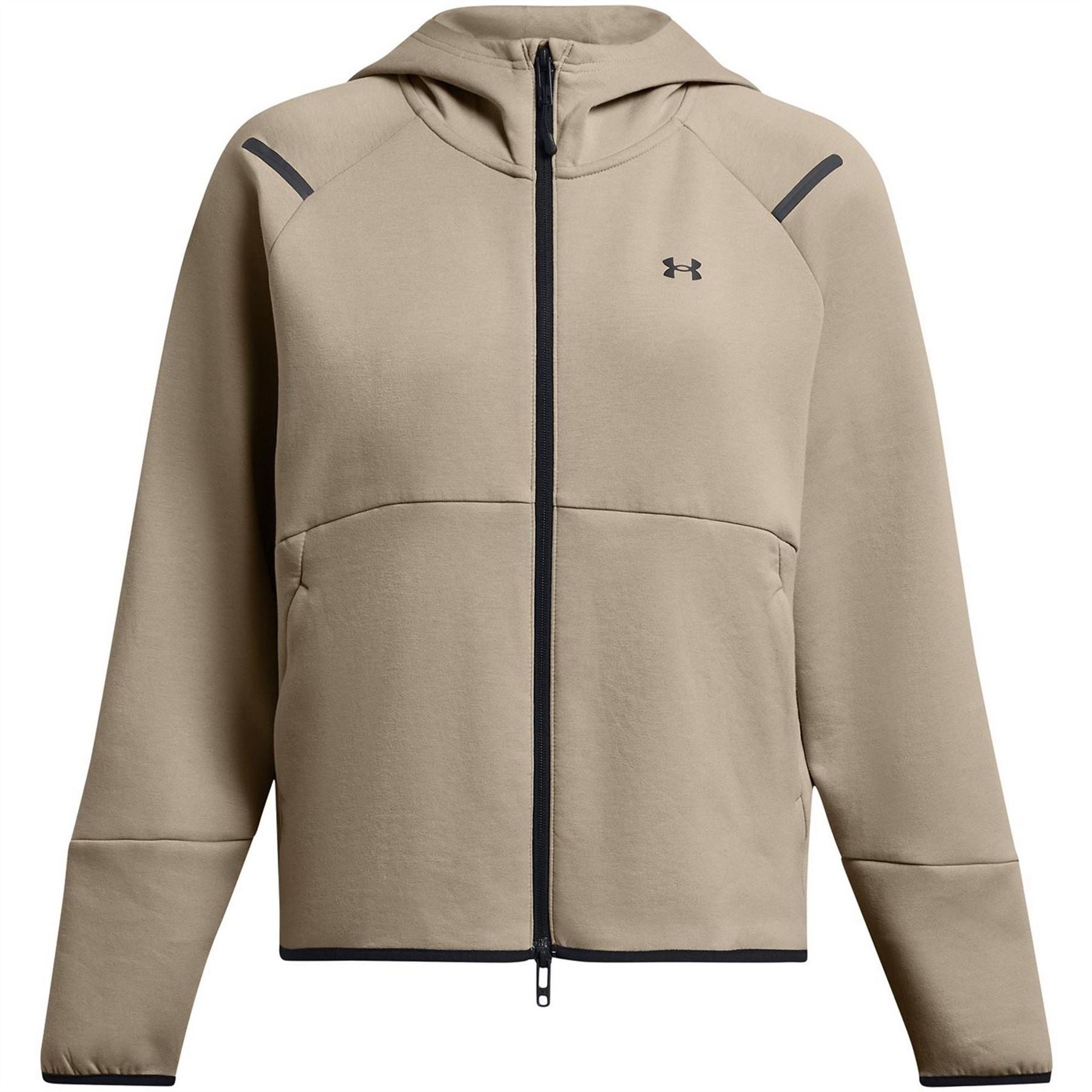 Under Armour Unstoppable Hooded Full Zipper Solid Patterned Sweat Jacket