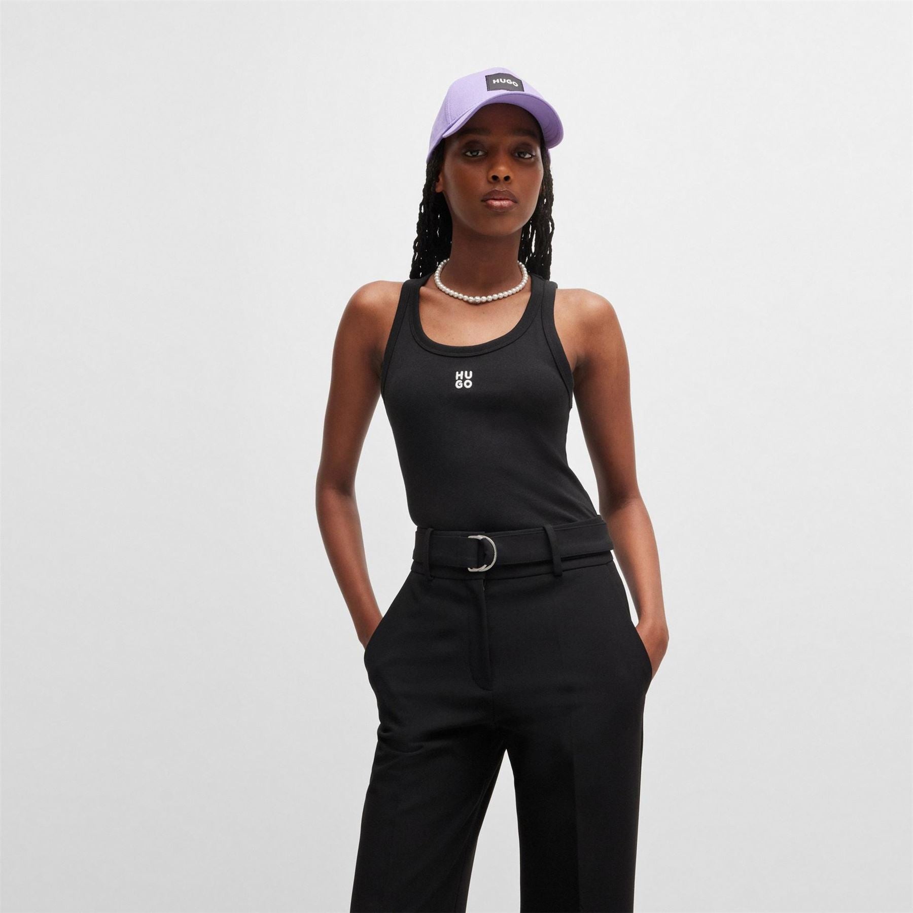 Hugo Scoop Neck Slim Fit Tank