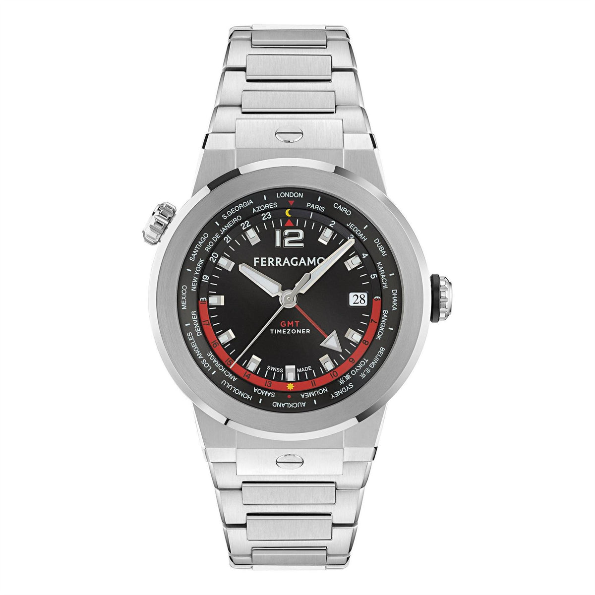 Ferragamo F 80 Tonneau Analogue Quartz Watch