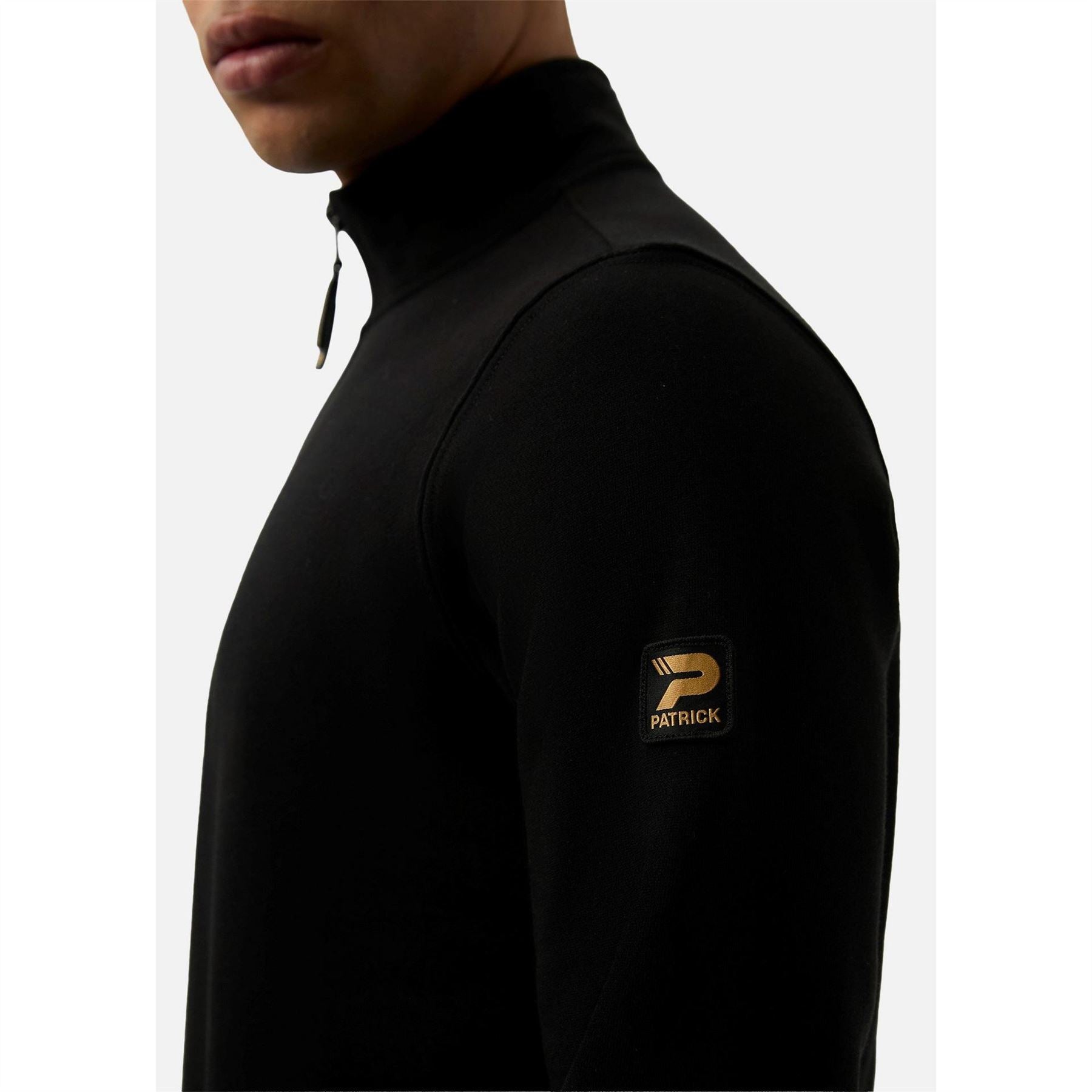 Patrick Harlem Zip Neck Long Sleeve Sweatshirt