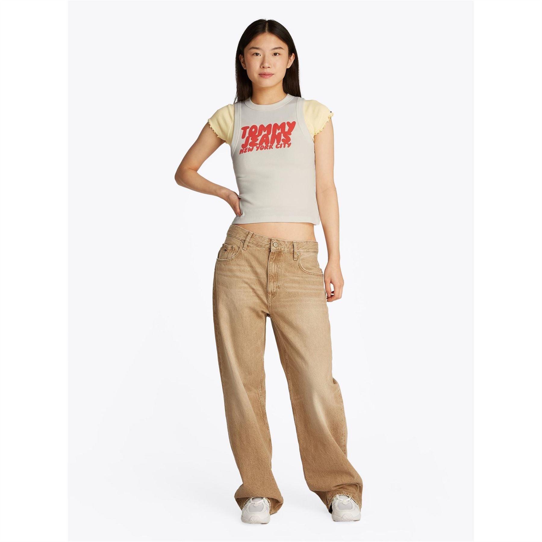 Tommy Jeans Slim Fit Lettering Bubble Tank