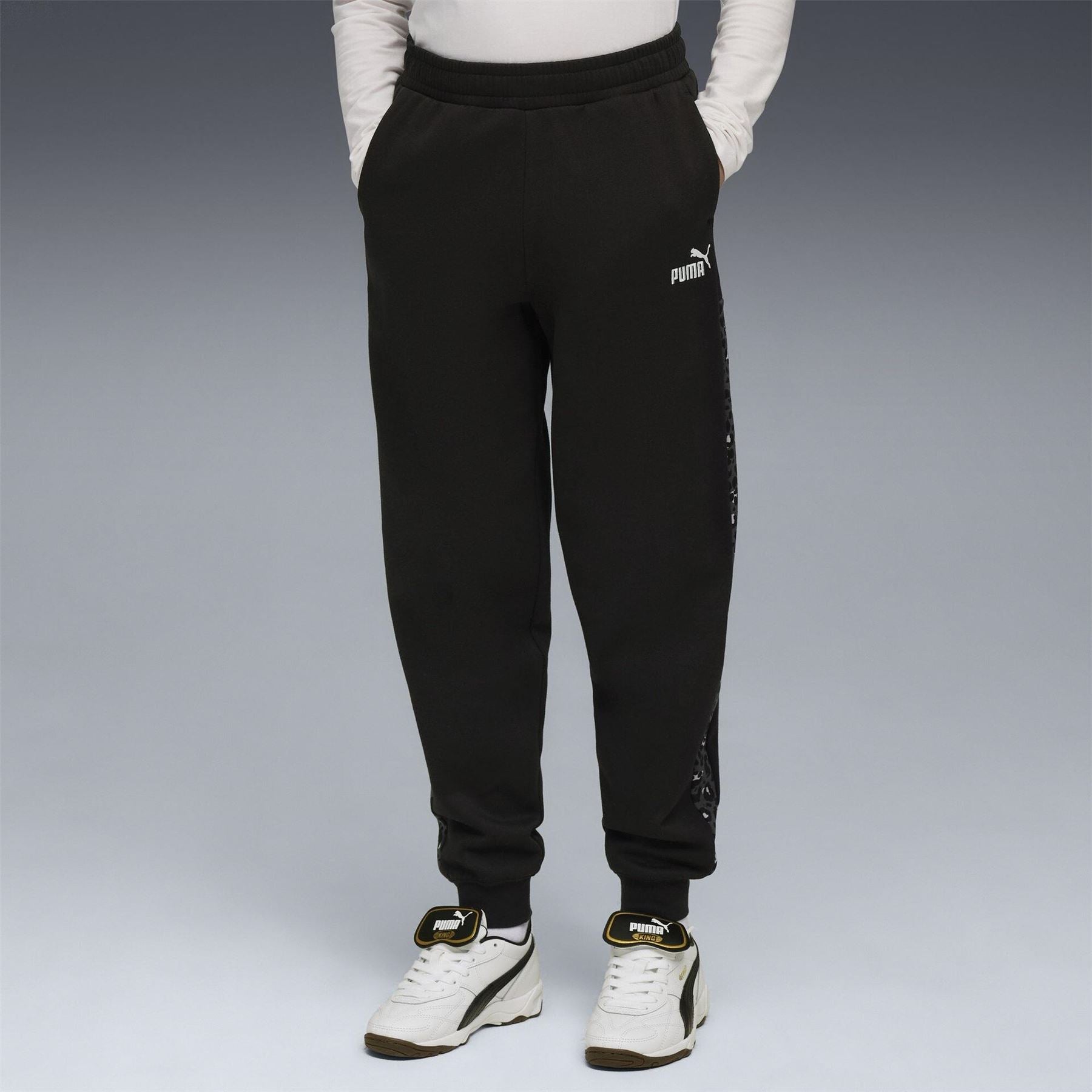 Puma Kids Graphic Animal High Waist Fleece Jogger