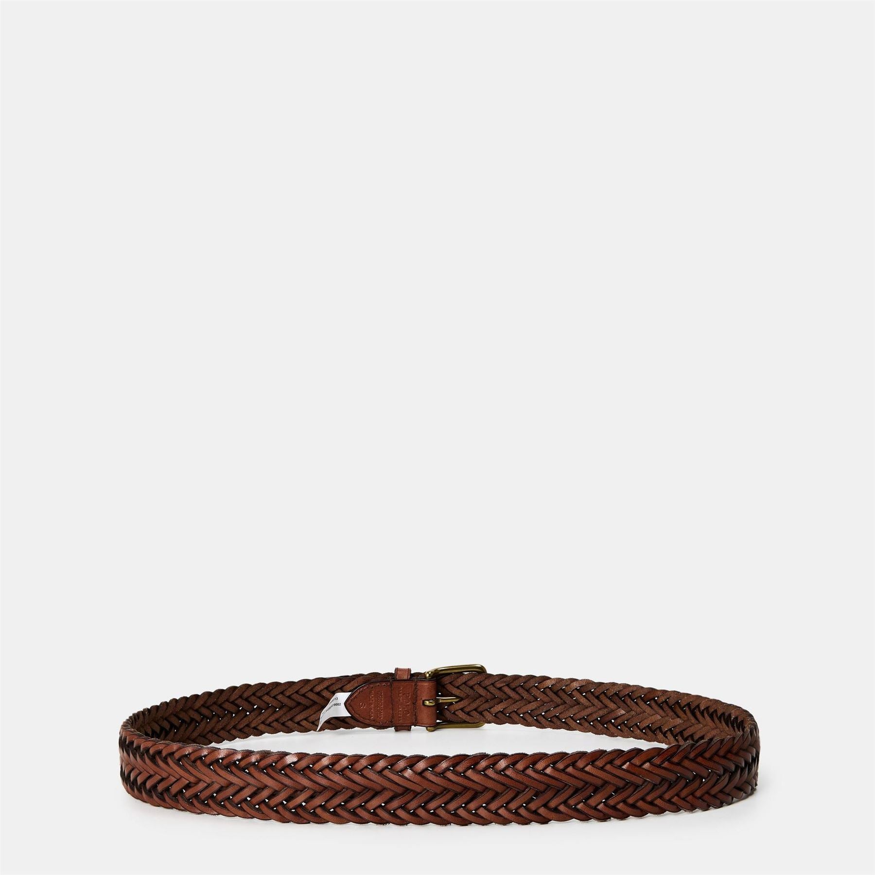 Polo Ralph Lauren Leather Weave Pin Buckle Belt