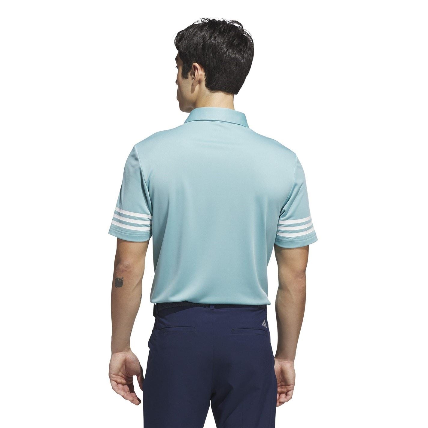adidas Mens 3 Stripe Polo Shirt