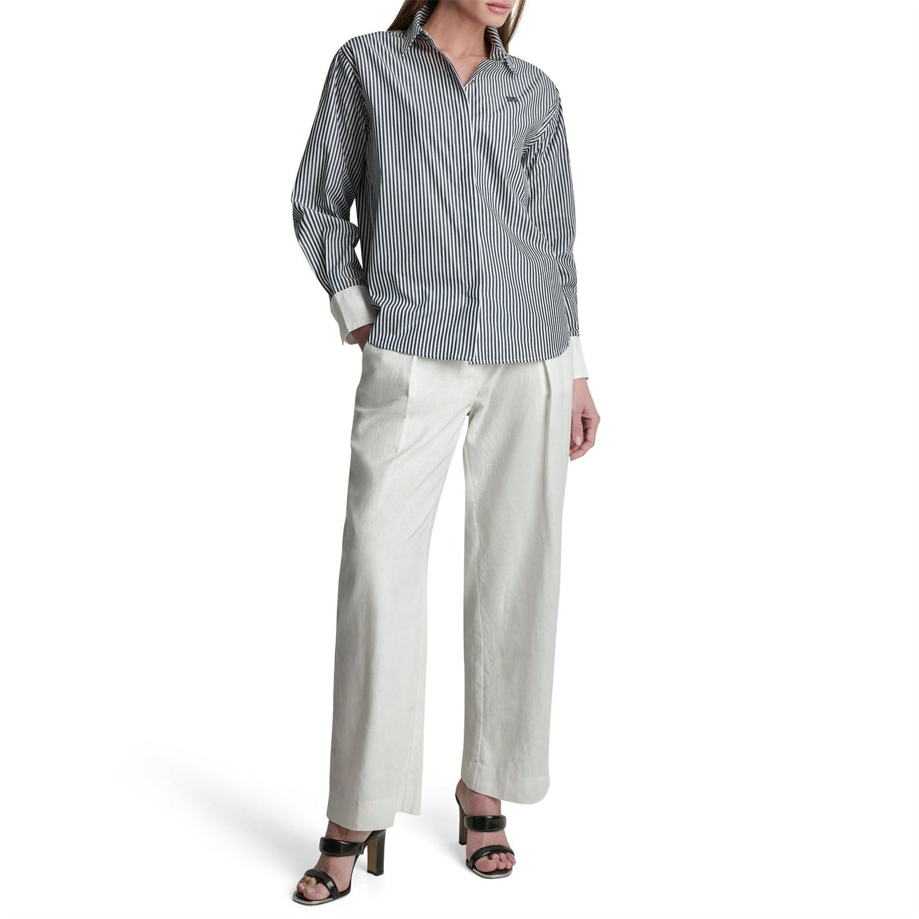 DKNY Long Sleeve Patterned Shirt