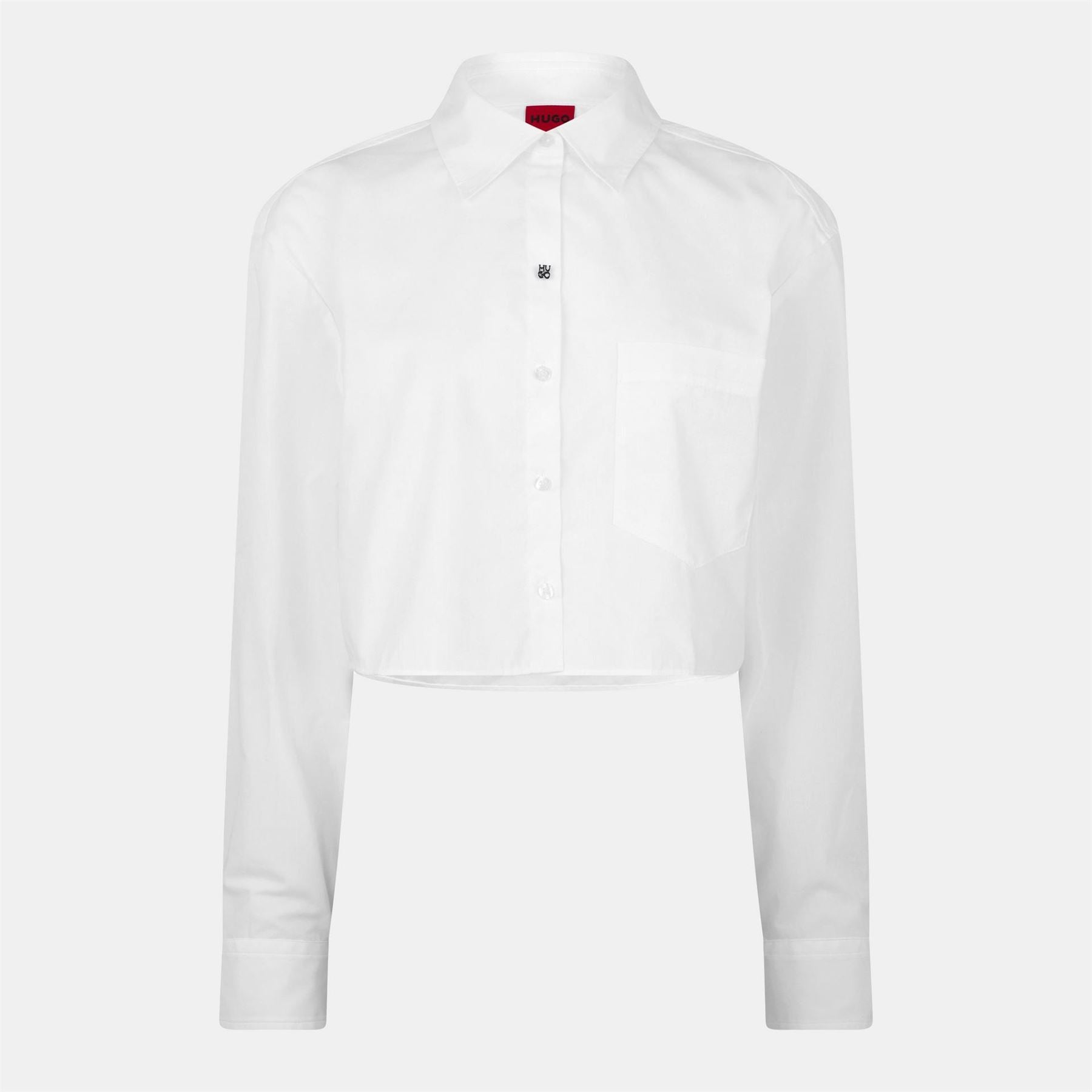 Hugo Cropped Regular Fit Shirt