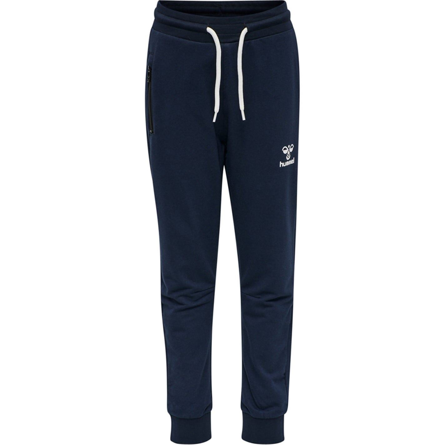 Hummel Solid Patterned Joggers with Ribbed Cuff