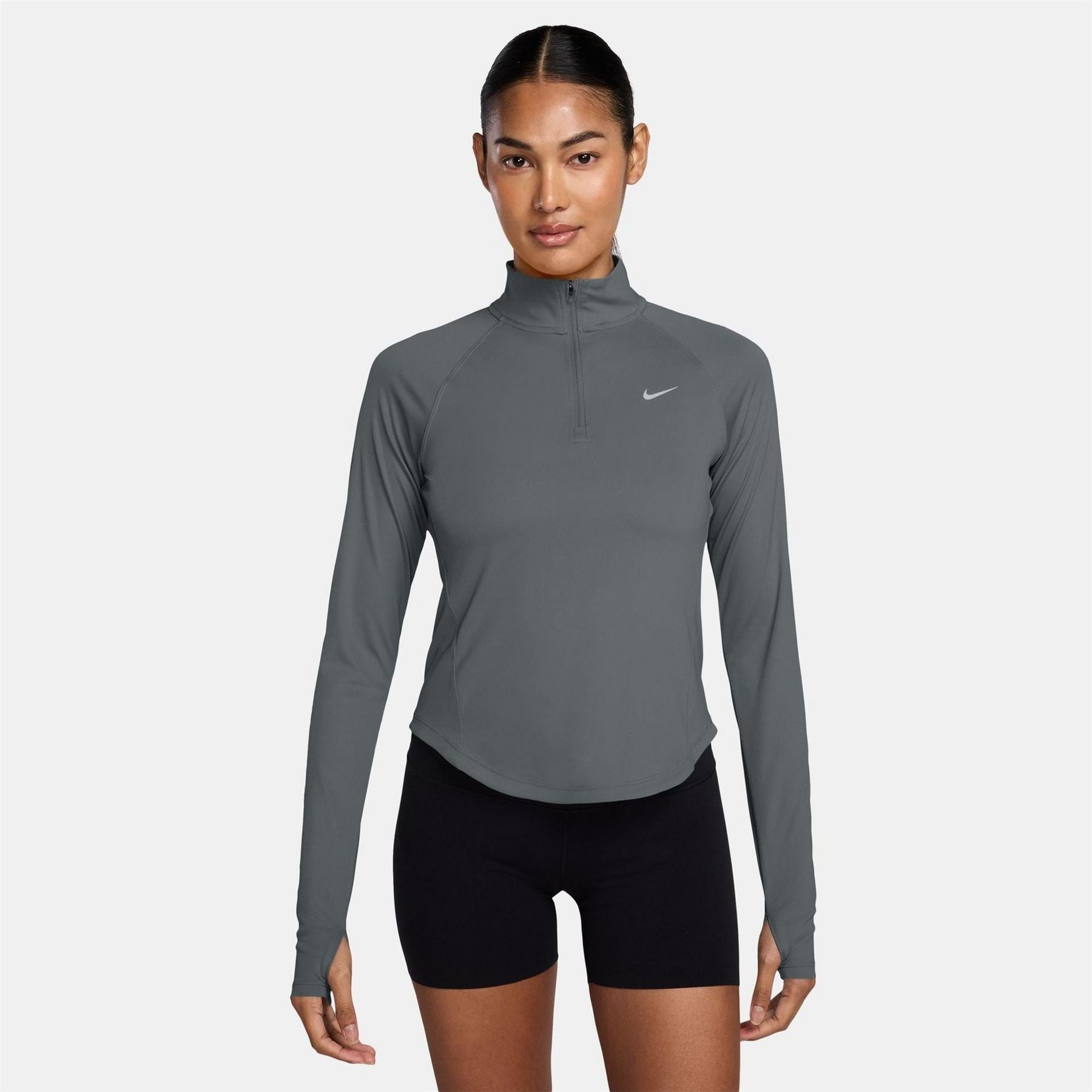 Nike Womens Pacer Long Sleeve 1 2 Zip Running Top