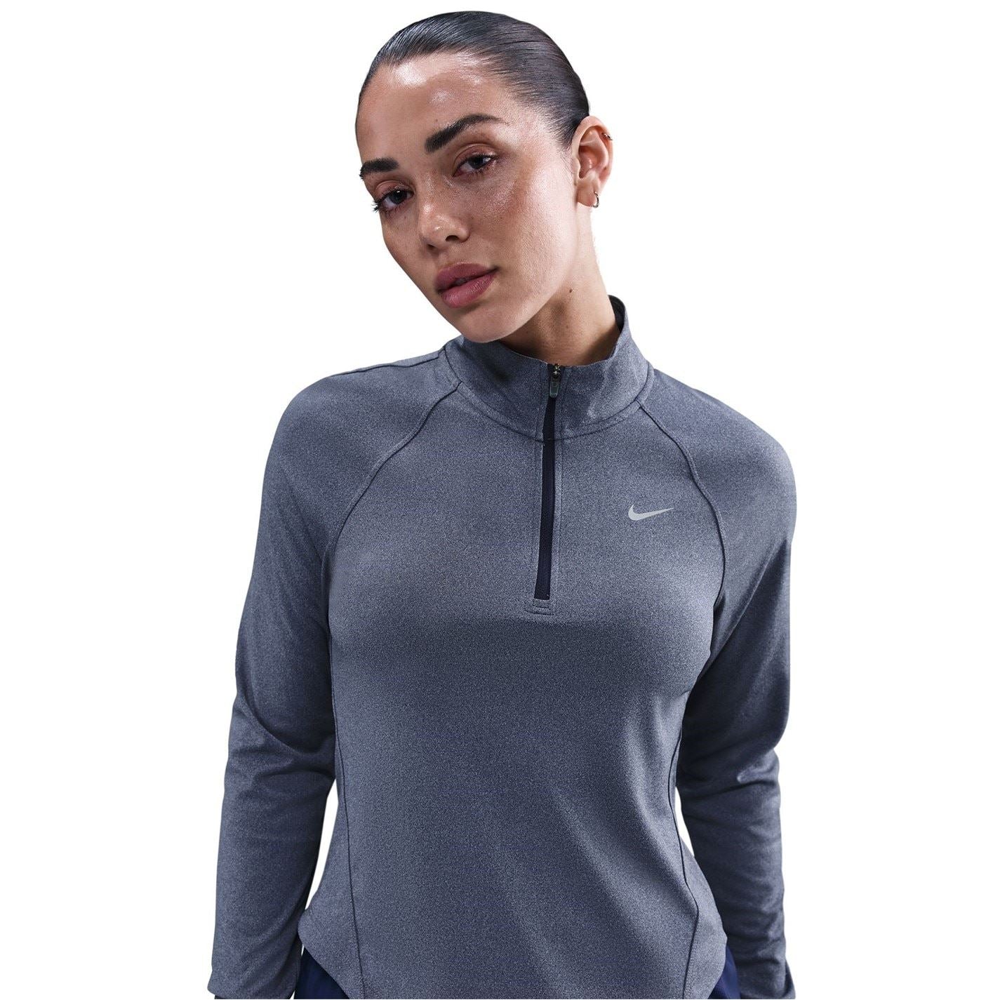 Nike Womens Pacer Long Sleeve 1 2 Zip Running Top