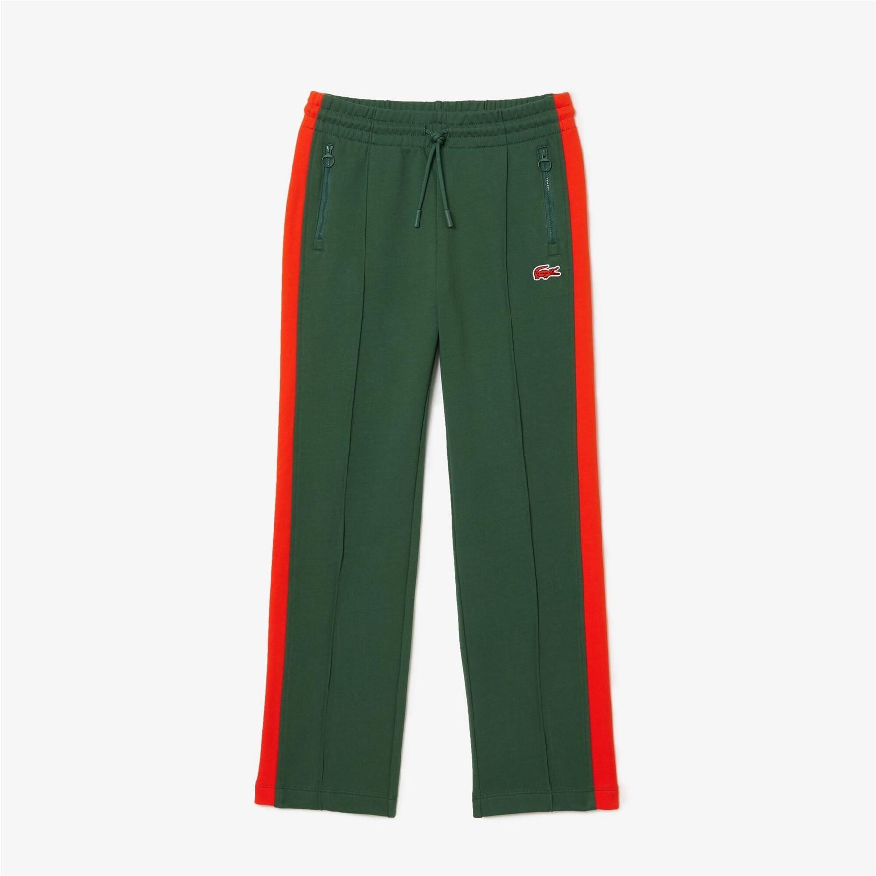 Lacoste Vertical Stripe Track Pants with Zipped Pockets