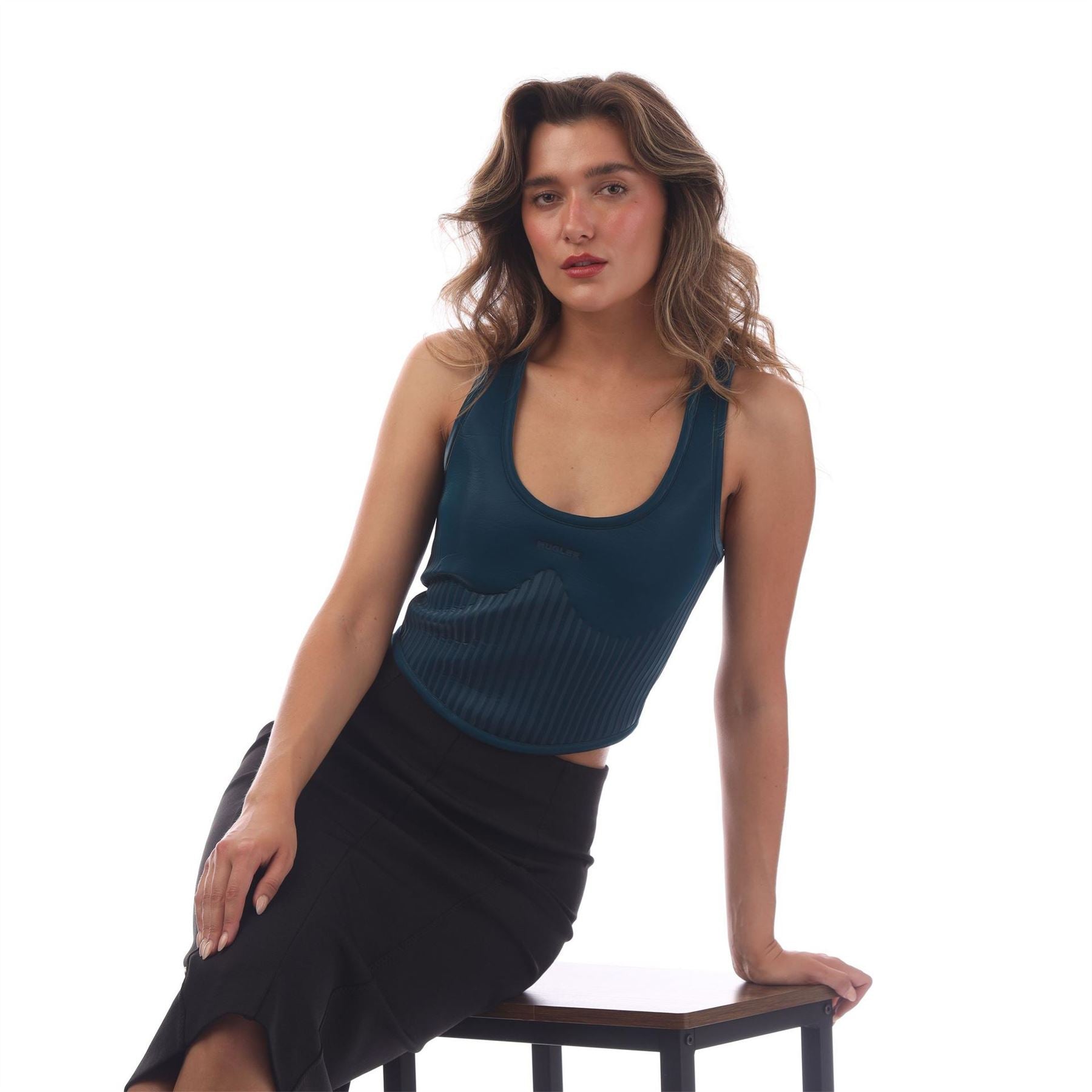 Mugler Cropped Crop Top