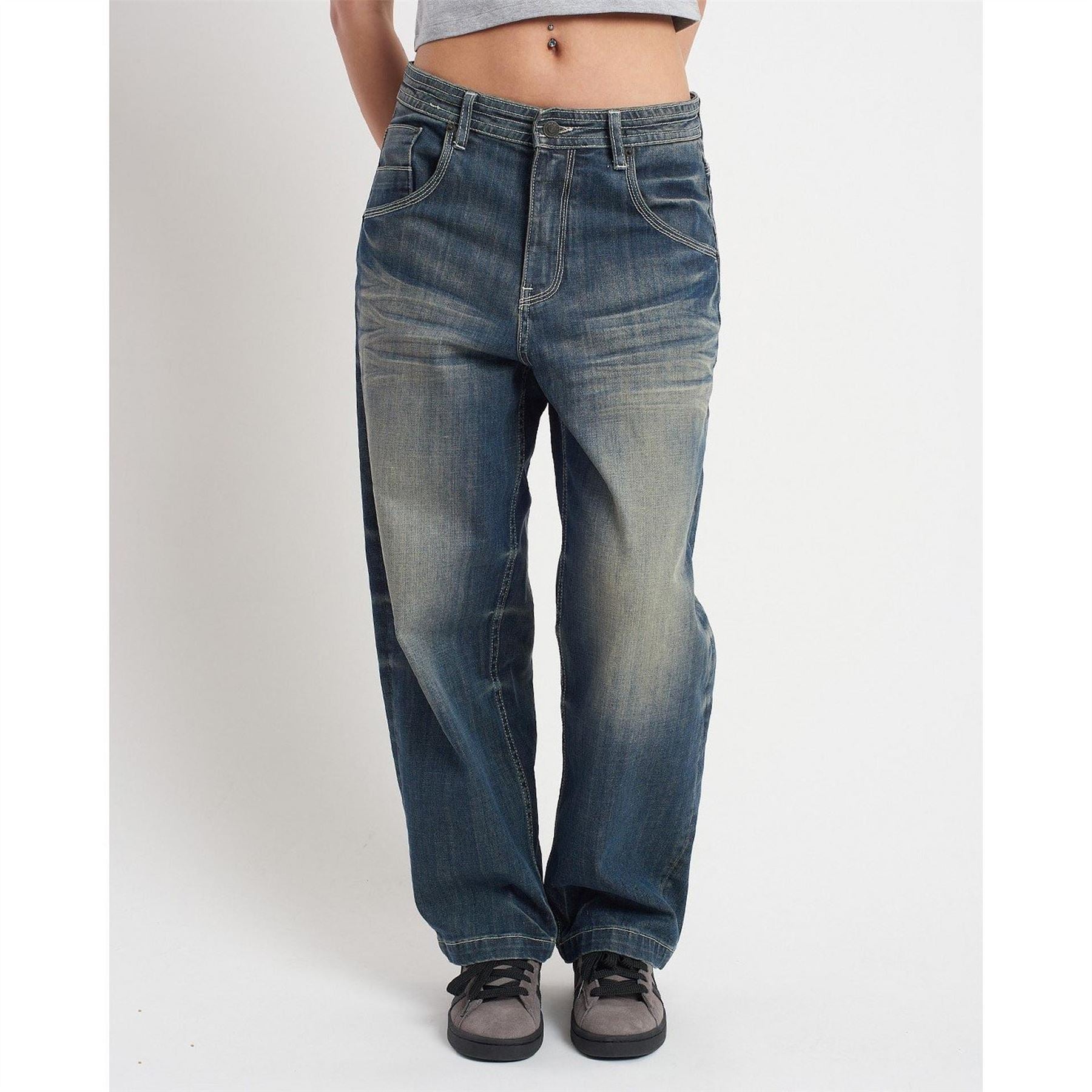 The Ragged Priest Bleacher Biggie Jean Wide Leg Jeans