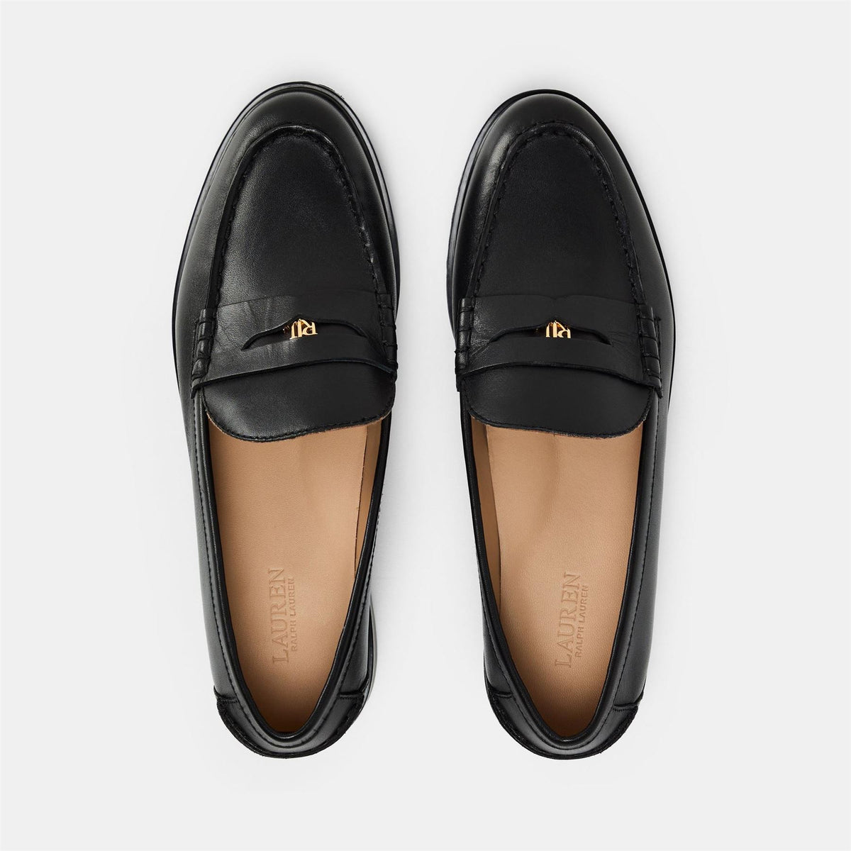 Lauren by Ralph Lauren Marli Penny Loafers Chunky Heel