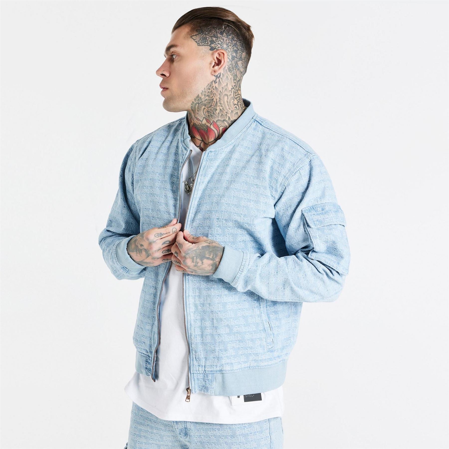 SikSilk Bomber Short Regular Fit Jacket