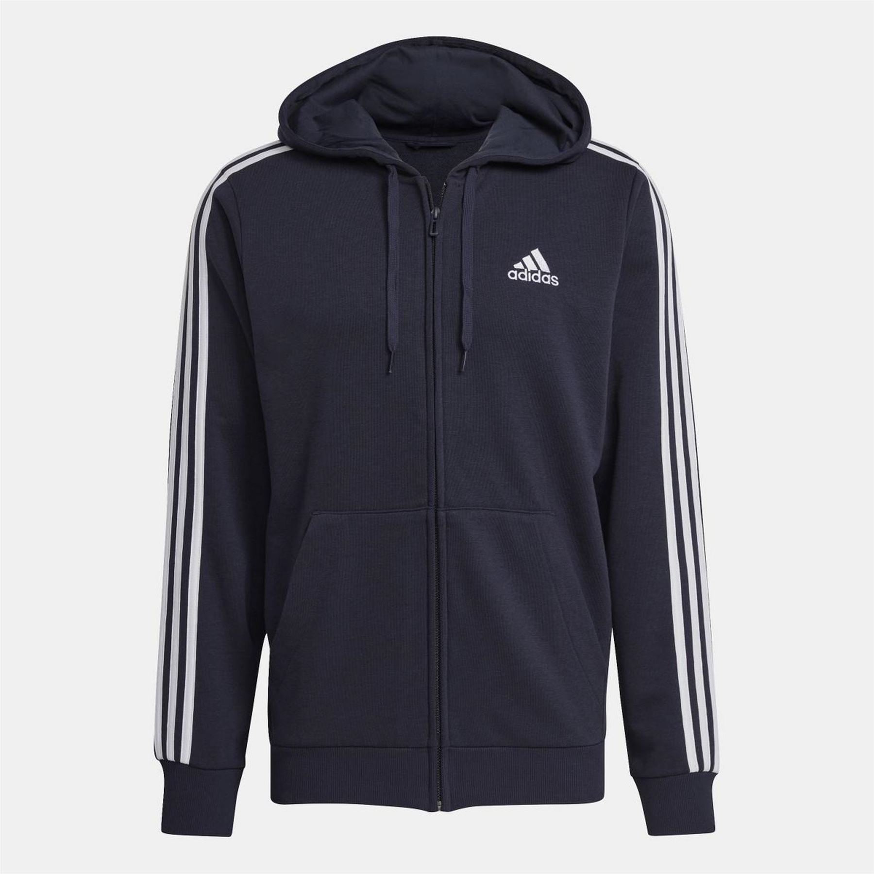 adidas 3 Stripes Full Zip Hoodie