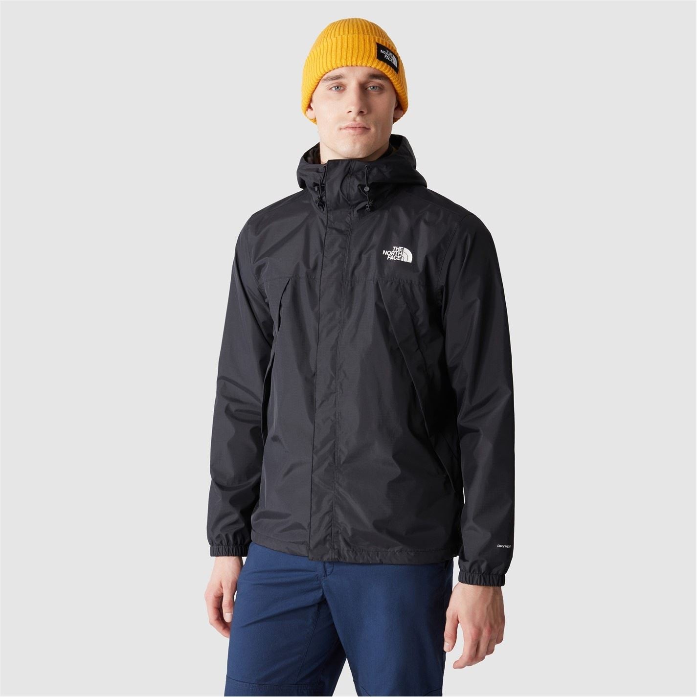 The North Face Antora Solid Patterned Hooded Rain Jacket