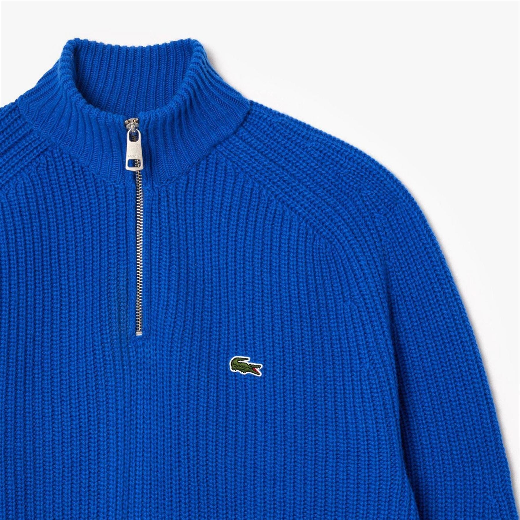 Lacoste High Neck Carded Wool Sweater