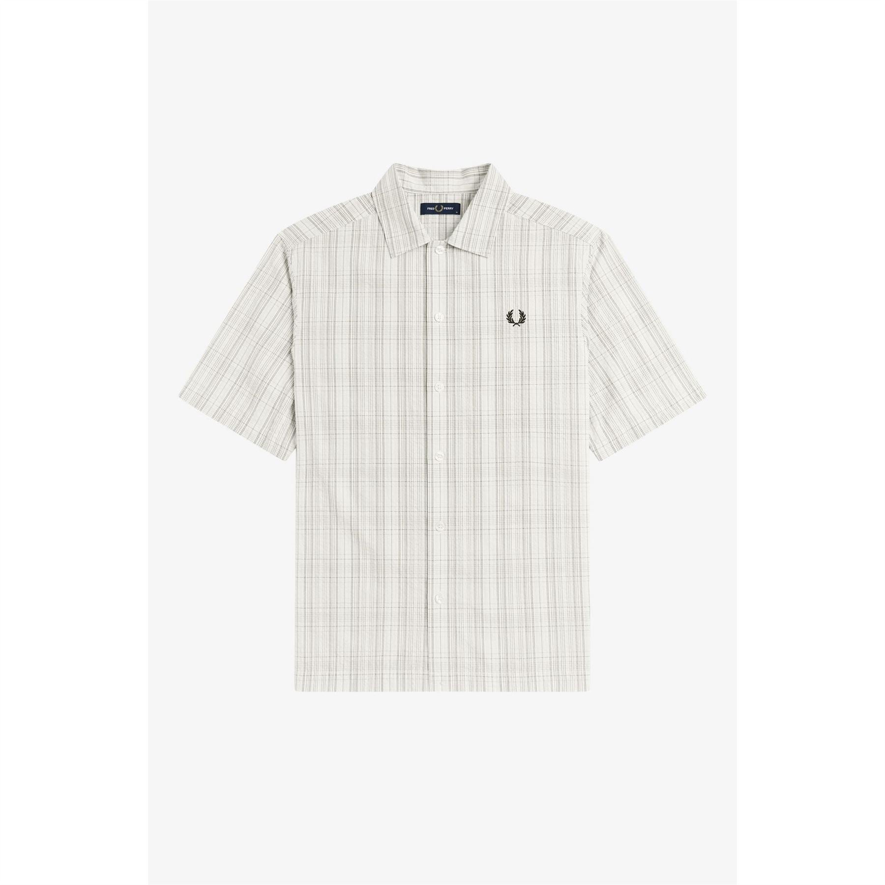 Fred Perry Patterned Short Sleeve Shirt