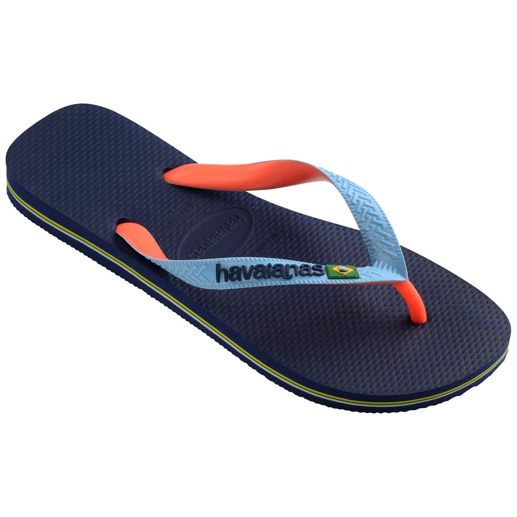Havaianas Hav. Brasil Mix Leaf Green Marine B Flip Flops Womens
