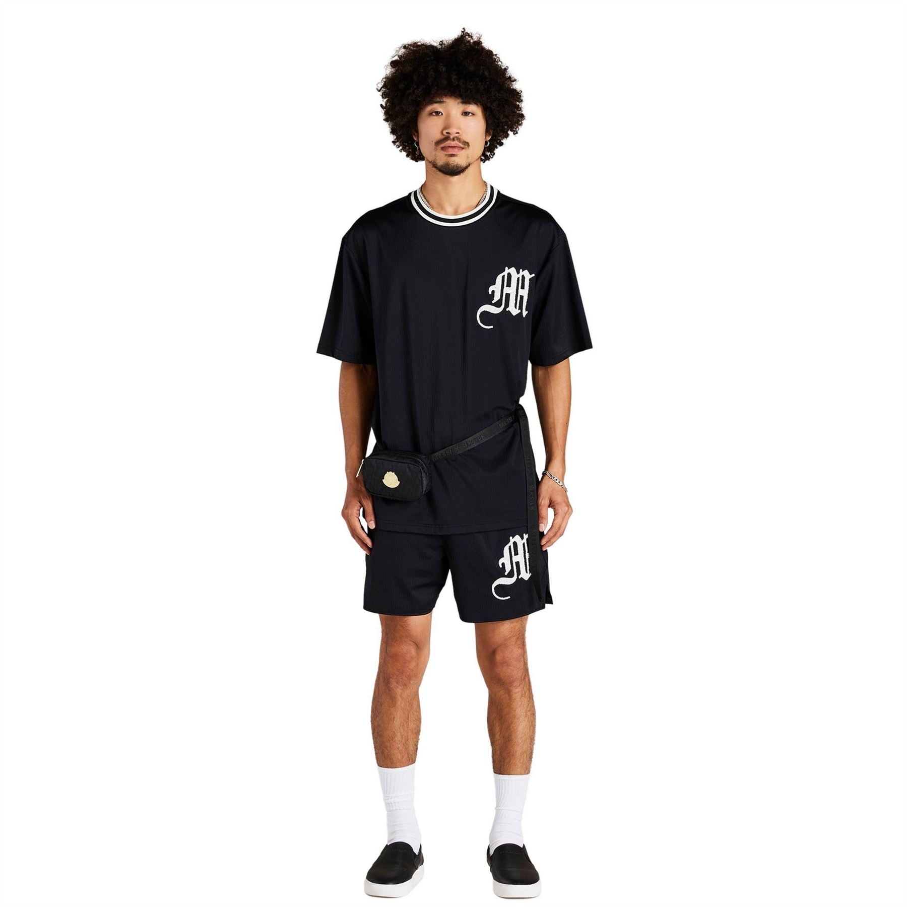 SikSilk Lettering Athletic Shorts