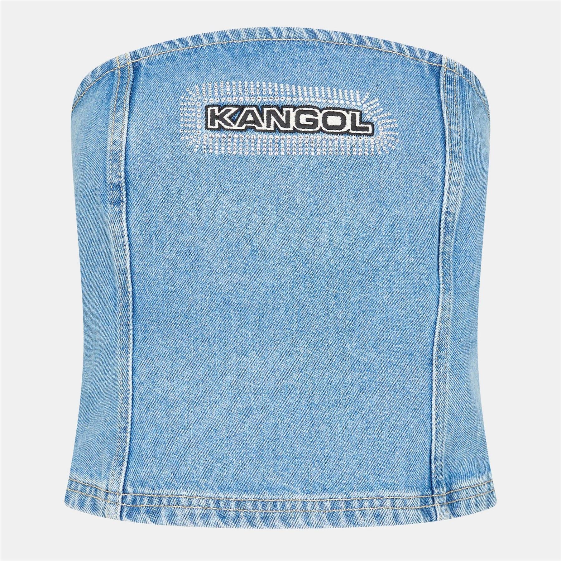 Kangol Denim Bandeau Top