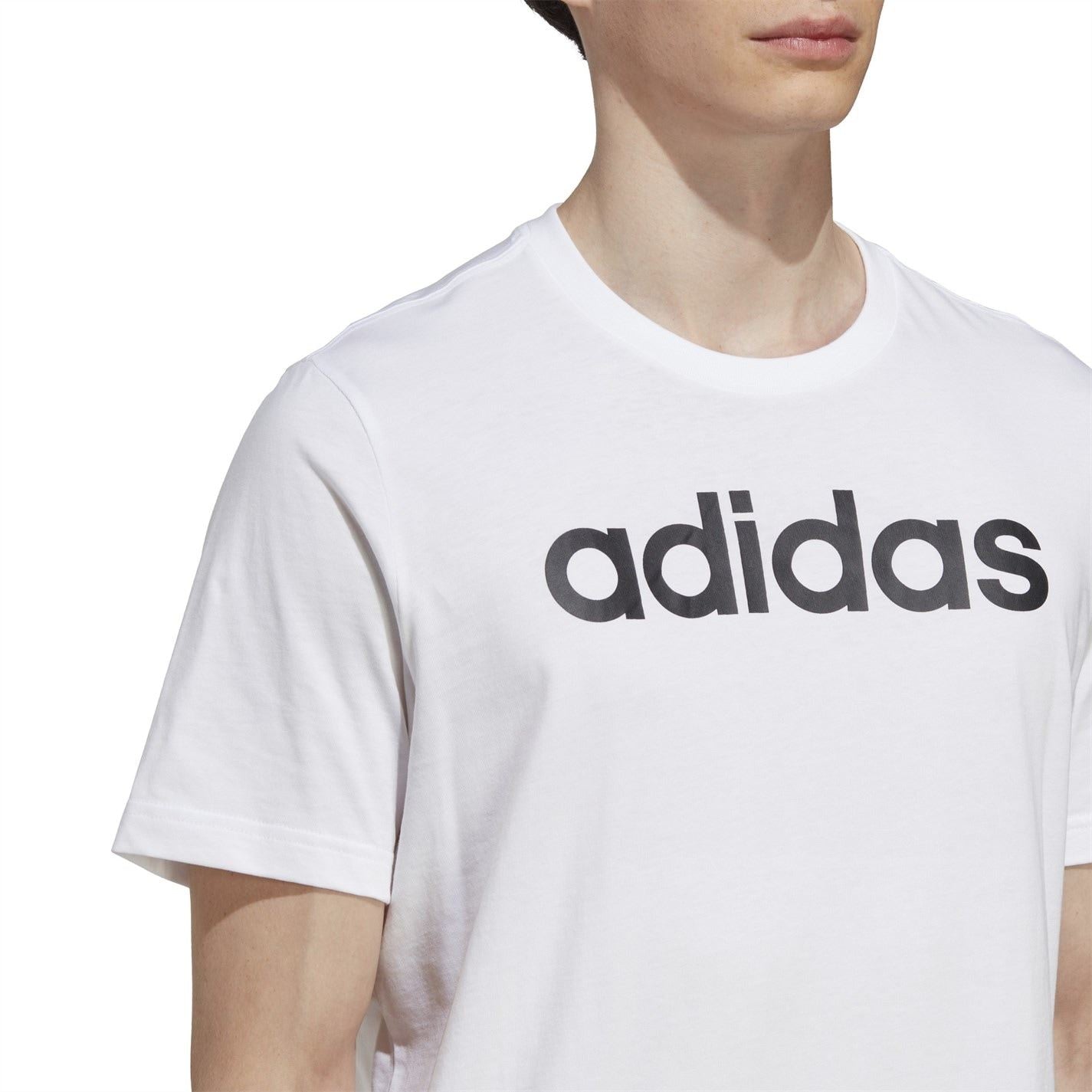adidas Mens Essentials Single Jersey Logo T-Shirt