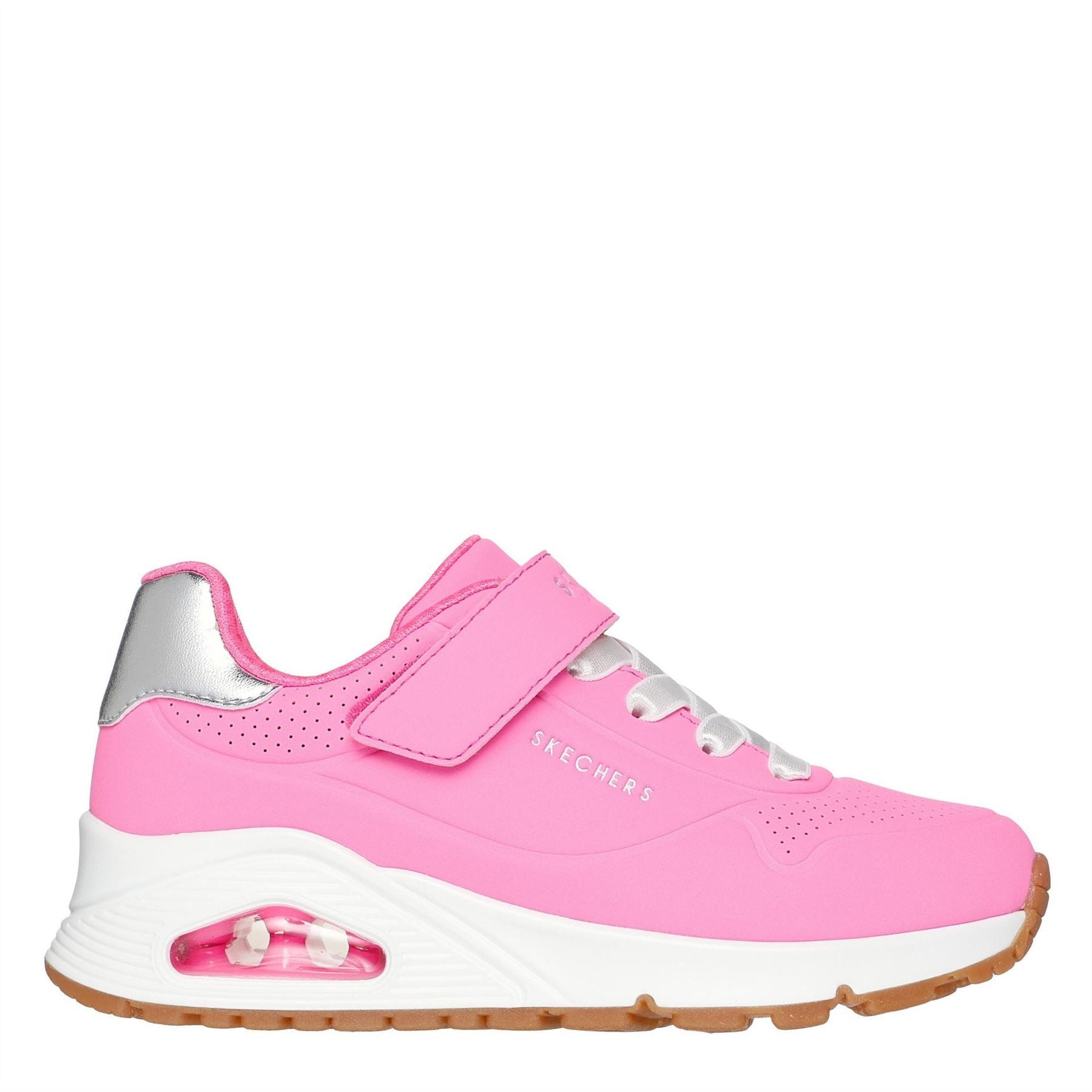 Skechers Duraleather Gore  And  Strap Fashion Sn Low Top Trainers Girls
