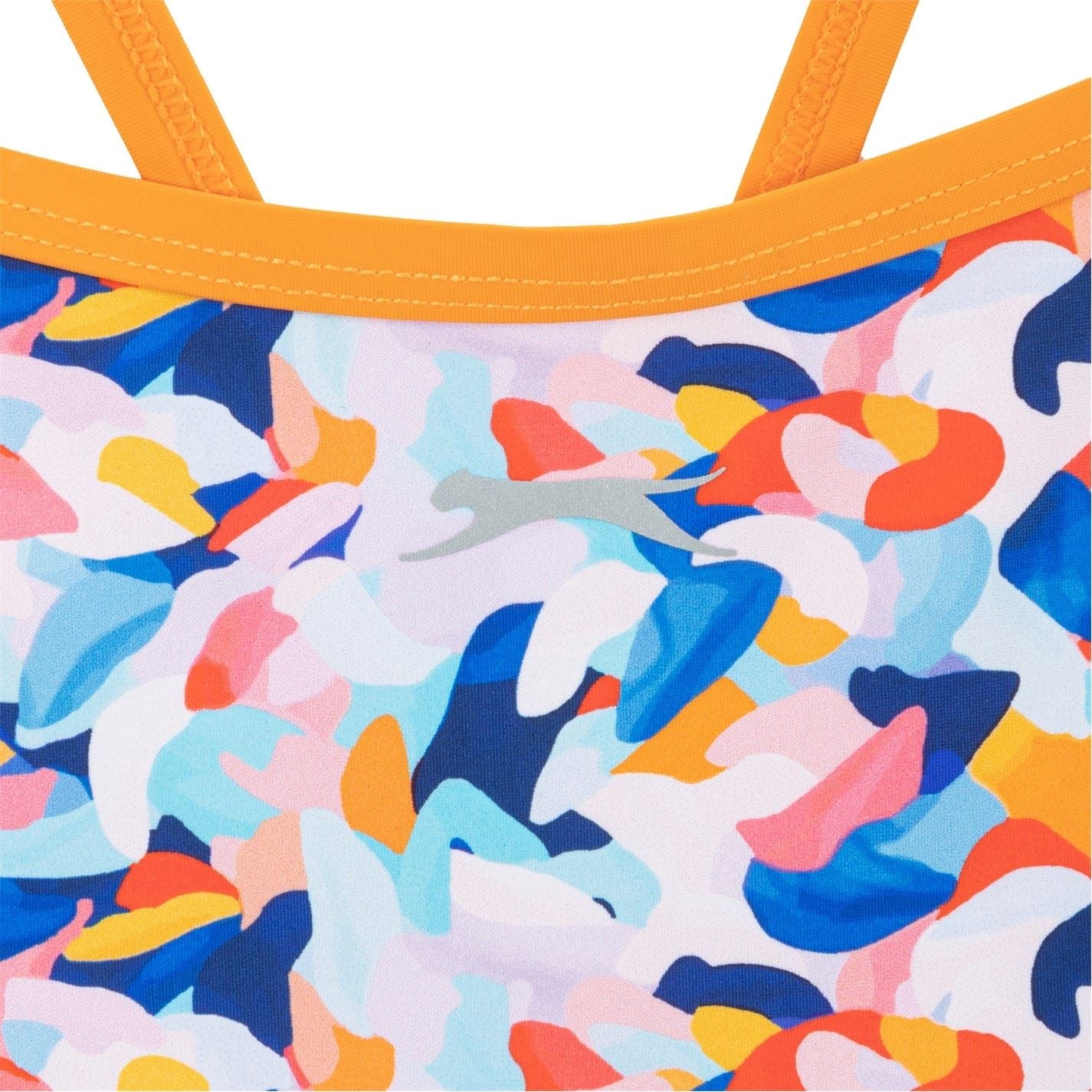 Slazenger Thin Strap Heart Print One-Piece Swimsuit