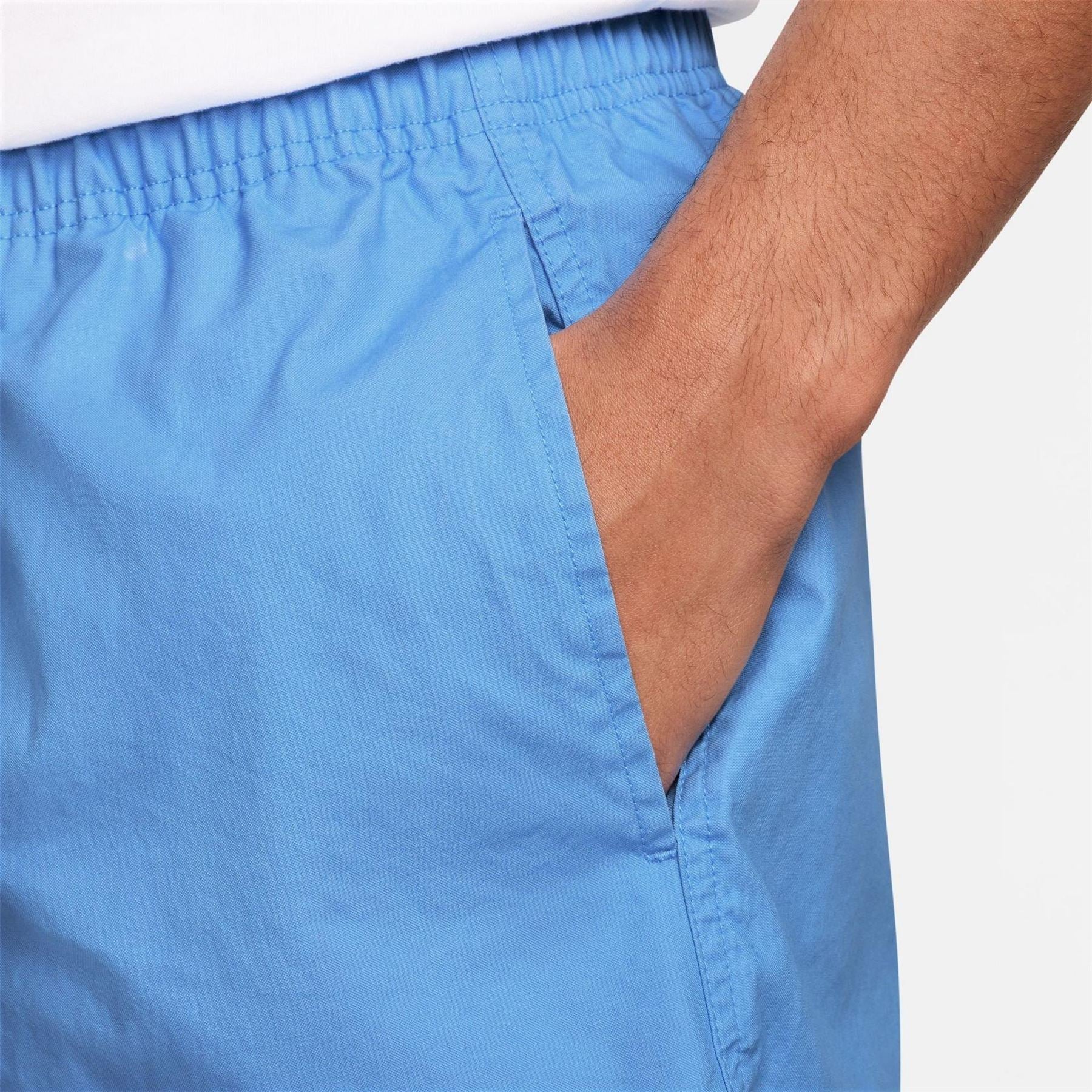 Nike Flow Solid Athletic Shorts with Elasticated Waistband