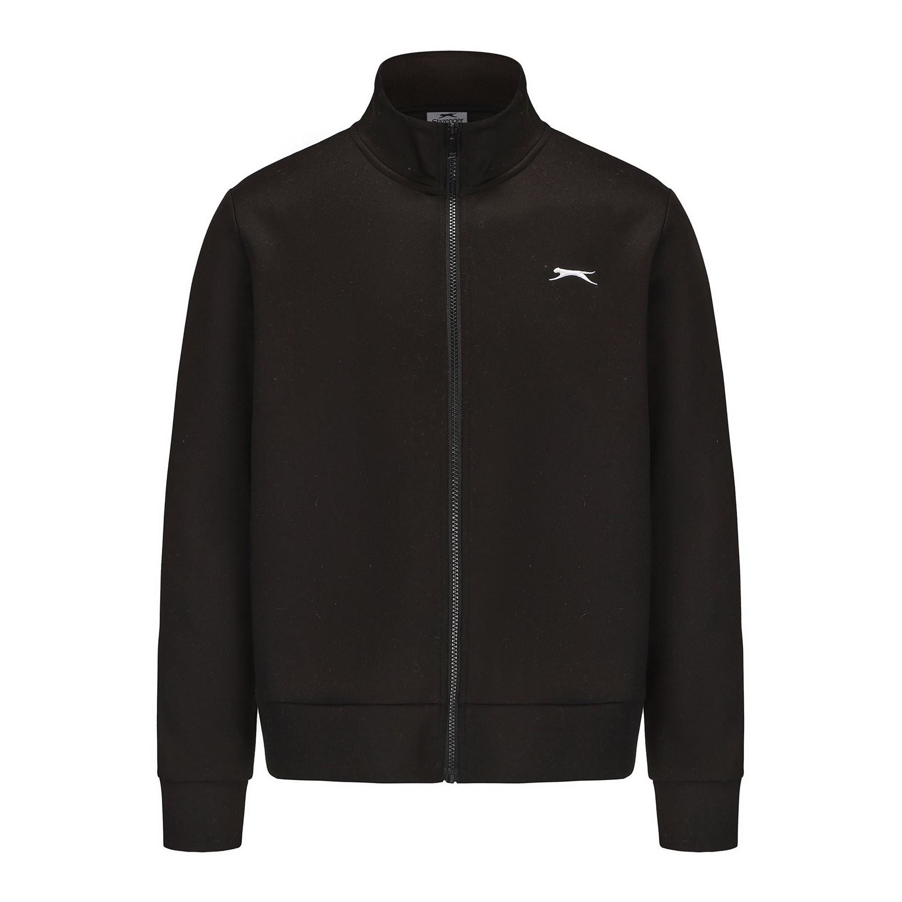 Slazenger Embroidered Mock Neck Ribbed Cuff Softshell Jacket