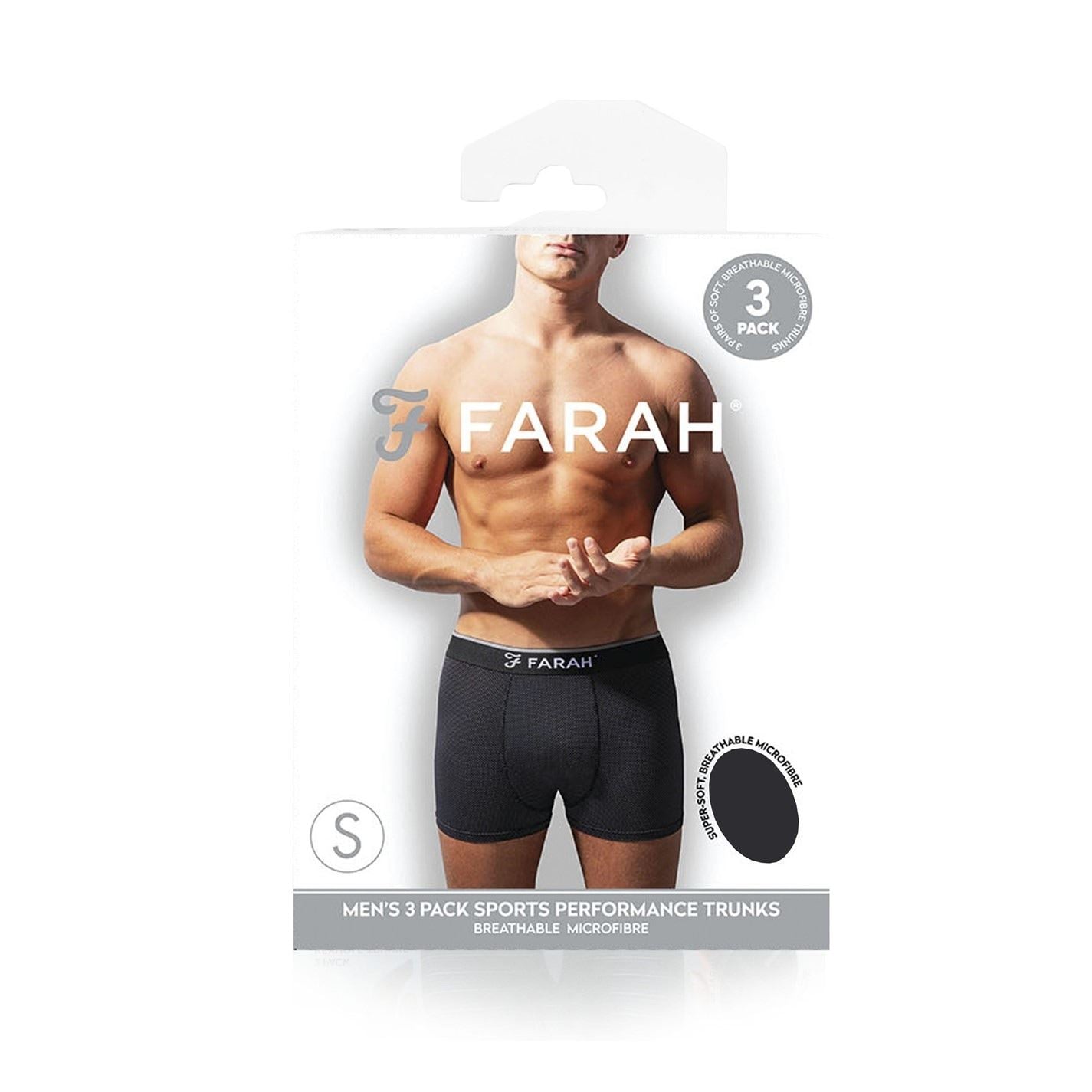 Farah 5 Pack Plain Design Trunks
