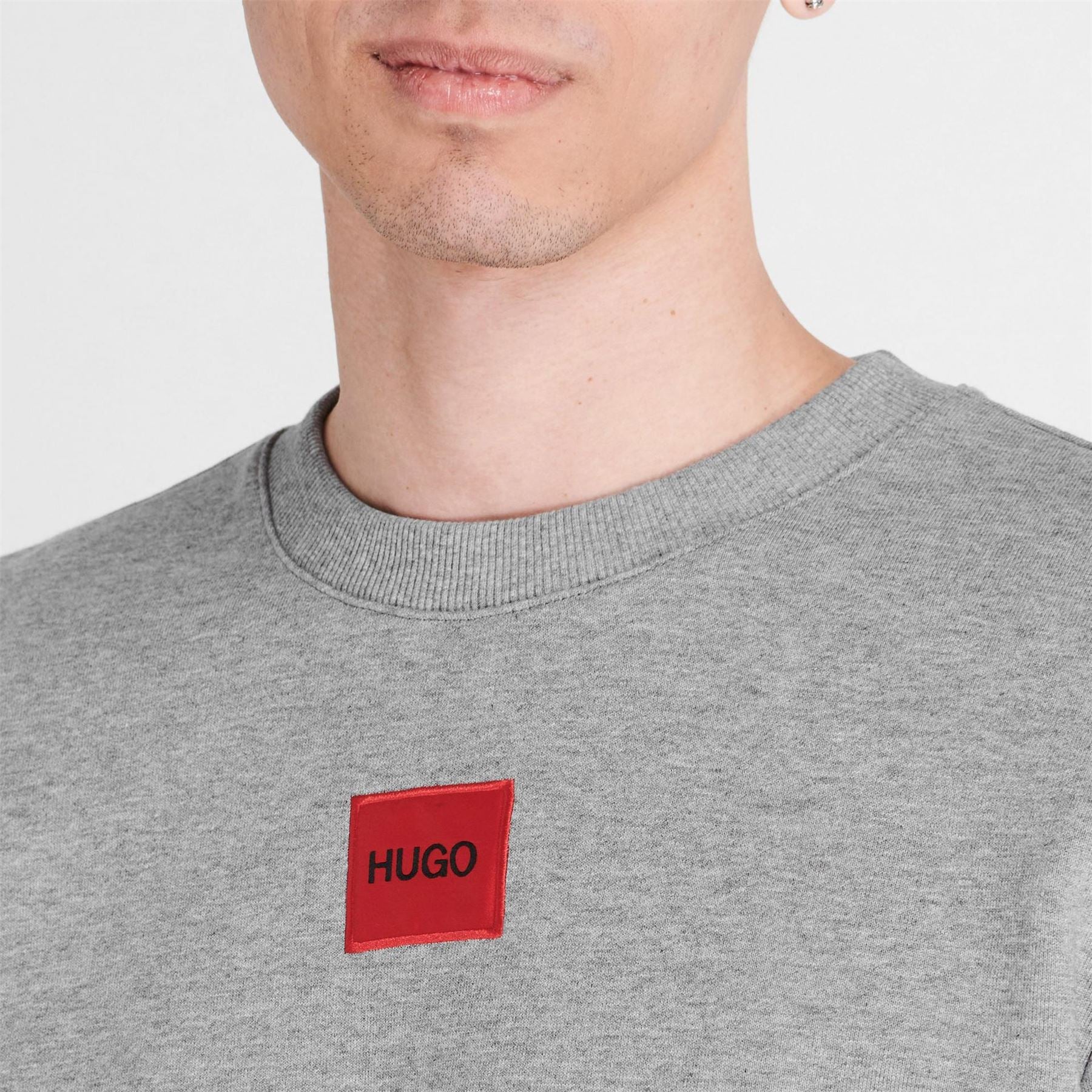 Hugo HUGO Long Sleeve Contemporary Sweatshirt   Crew Neck (Diragol)