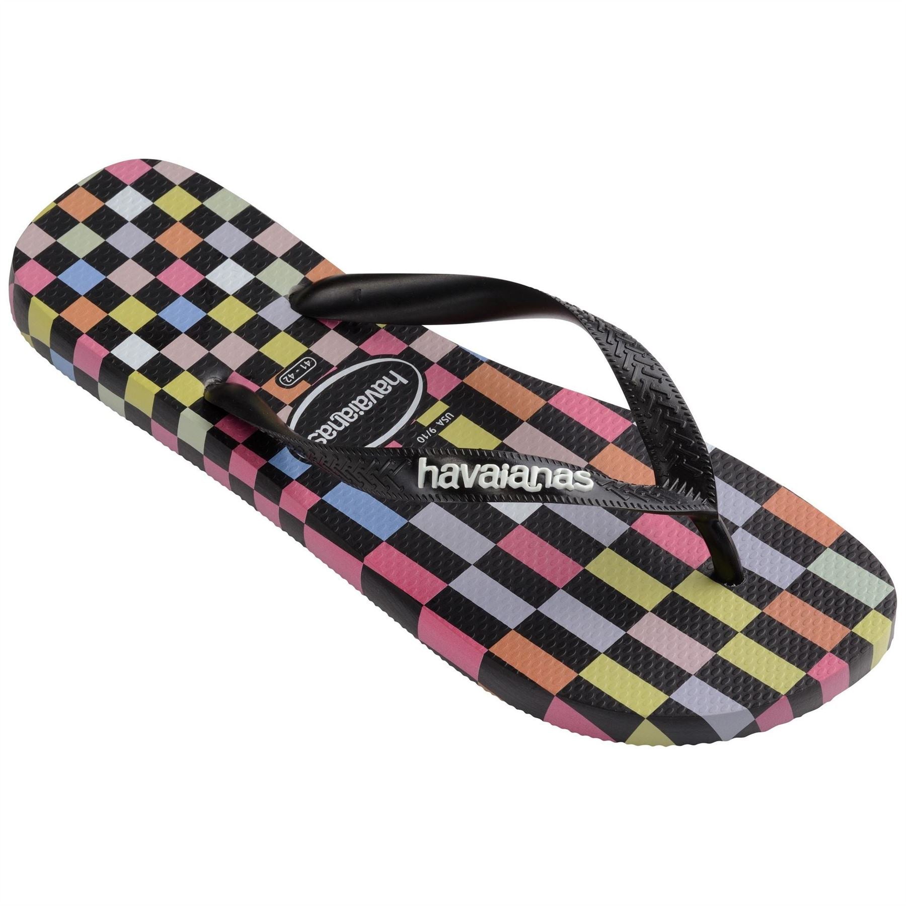 Havaianas Checkerboard Print Thong Toe Flip Flops