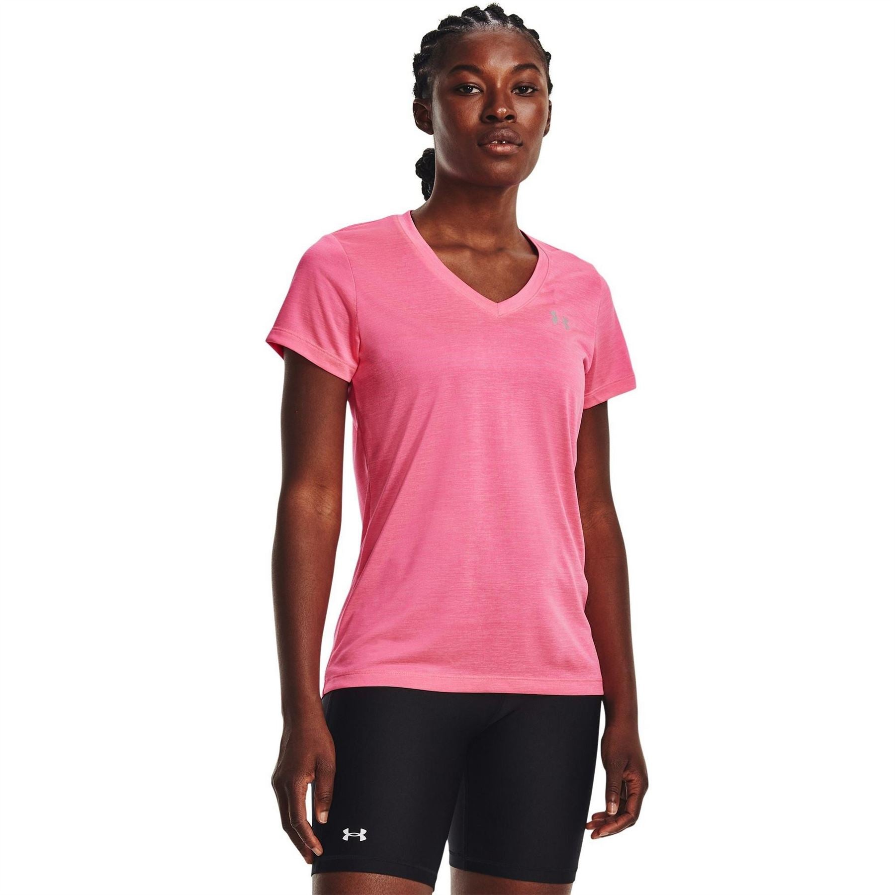Under Armour Womens Armour Tech™ Twist V Neck Short Sleeve