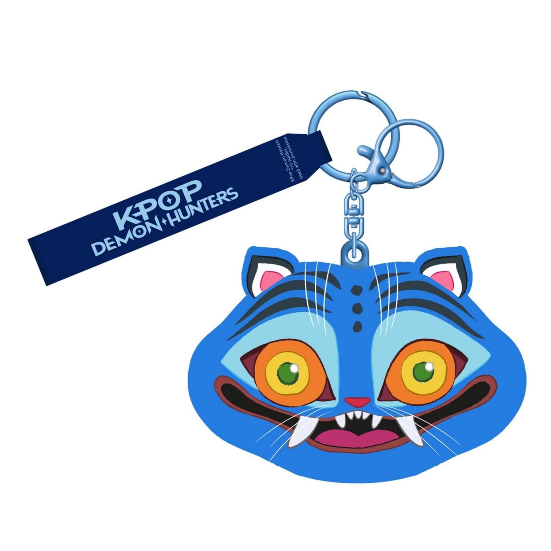 Character Pop Demon Hunters (derpy Tiger) Silicone Keychain Purse Keyring