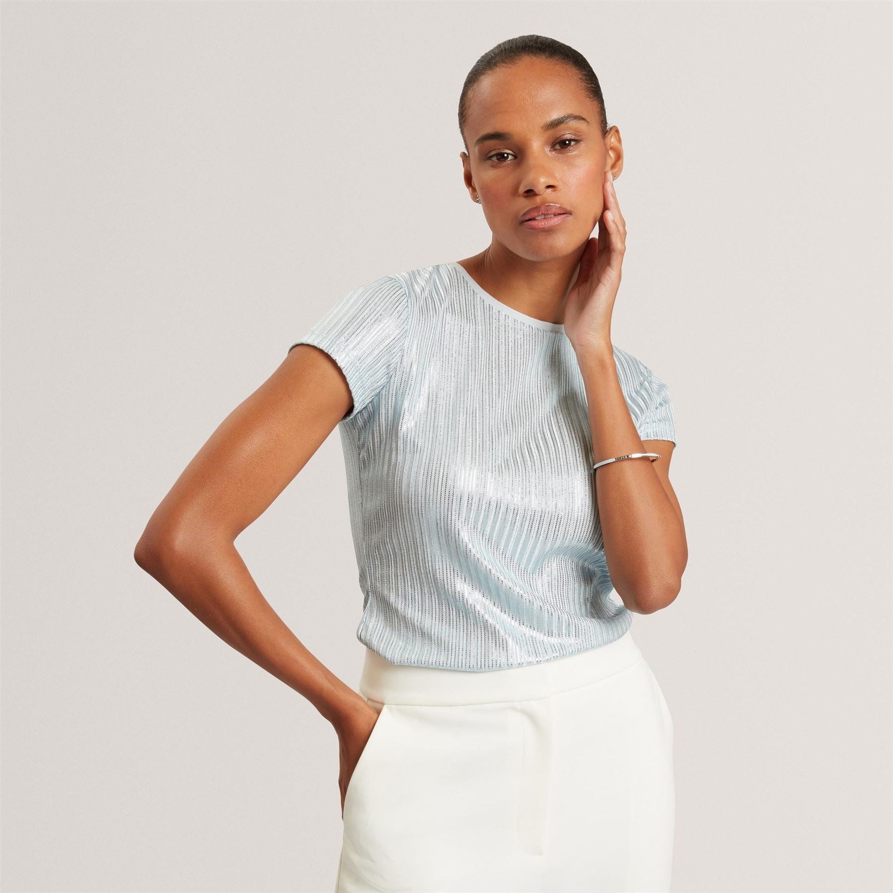 Ted Baker Baker Metallic Ss Tee