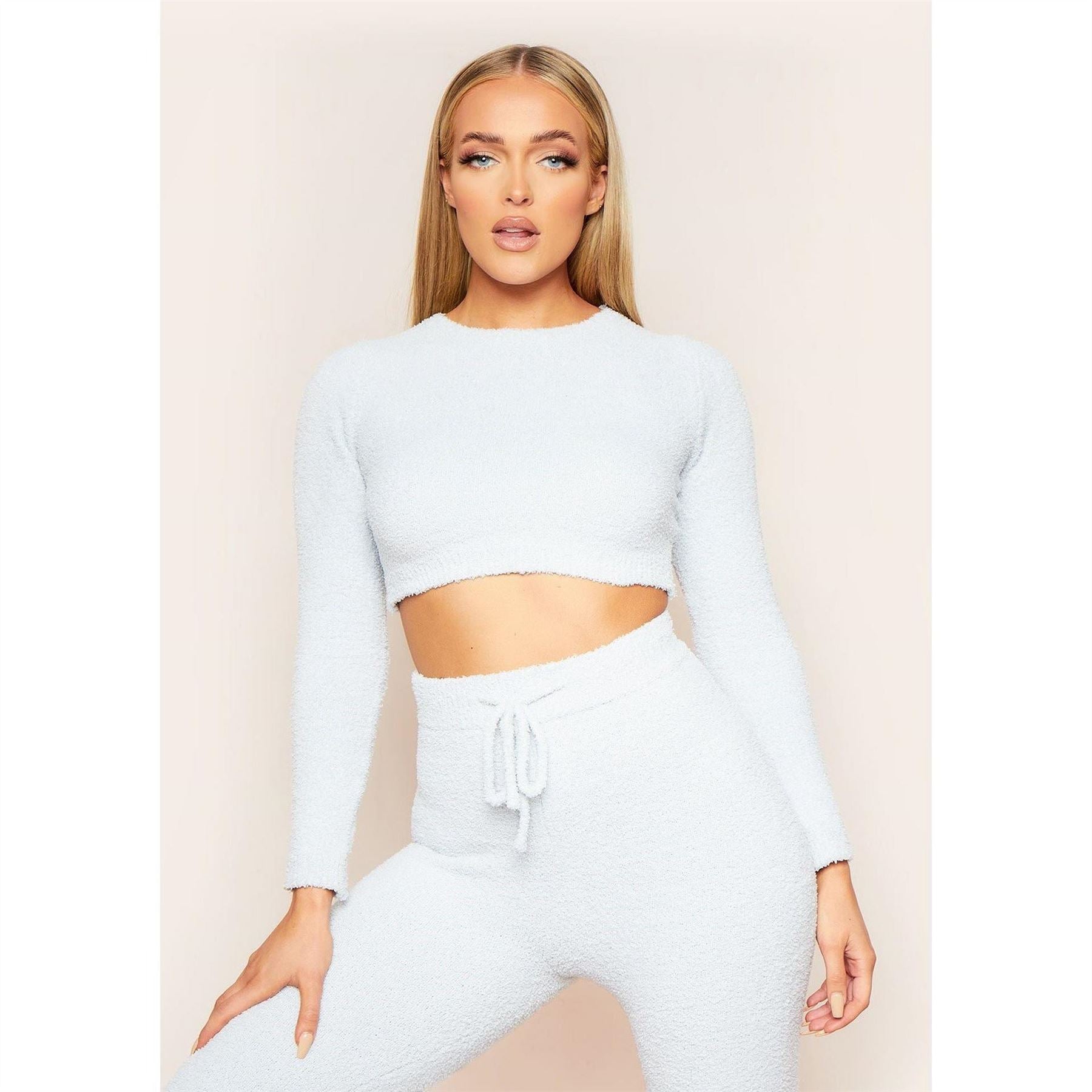 Missy Empire Borg Long Sleeve Crop Top