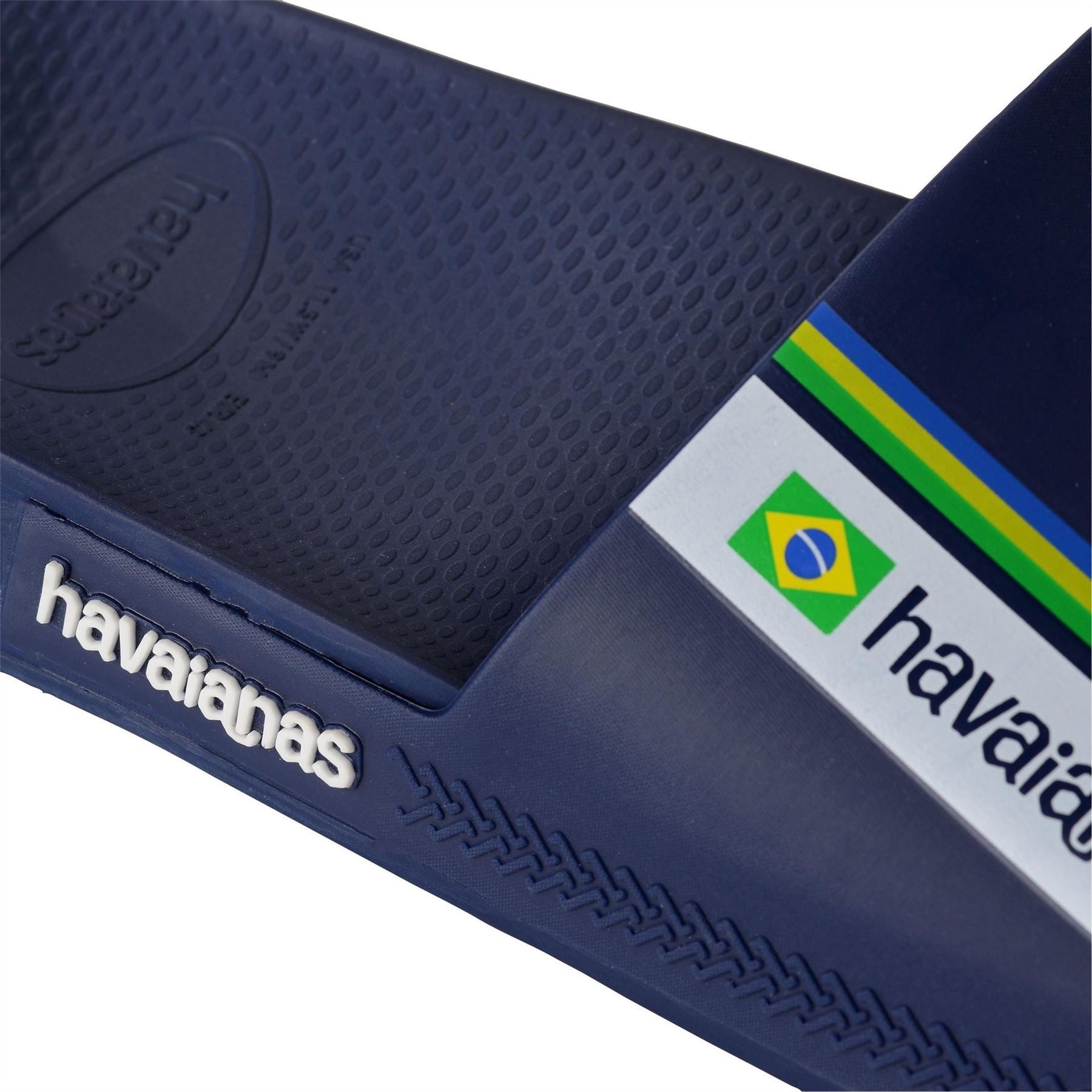 Havaianas Womens Hav. Slide Brasil Navy Blue 35 36 Flip Flops
