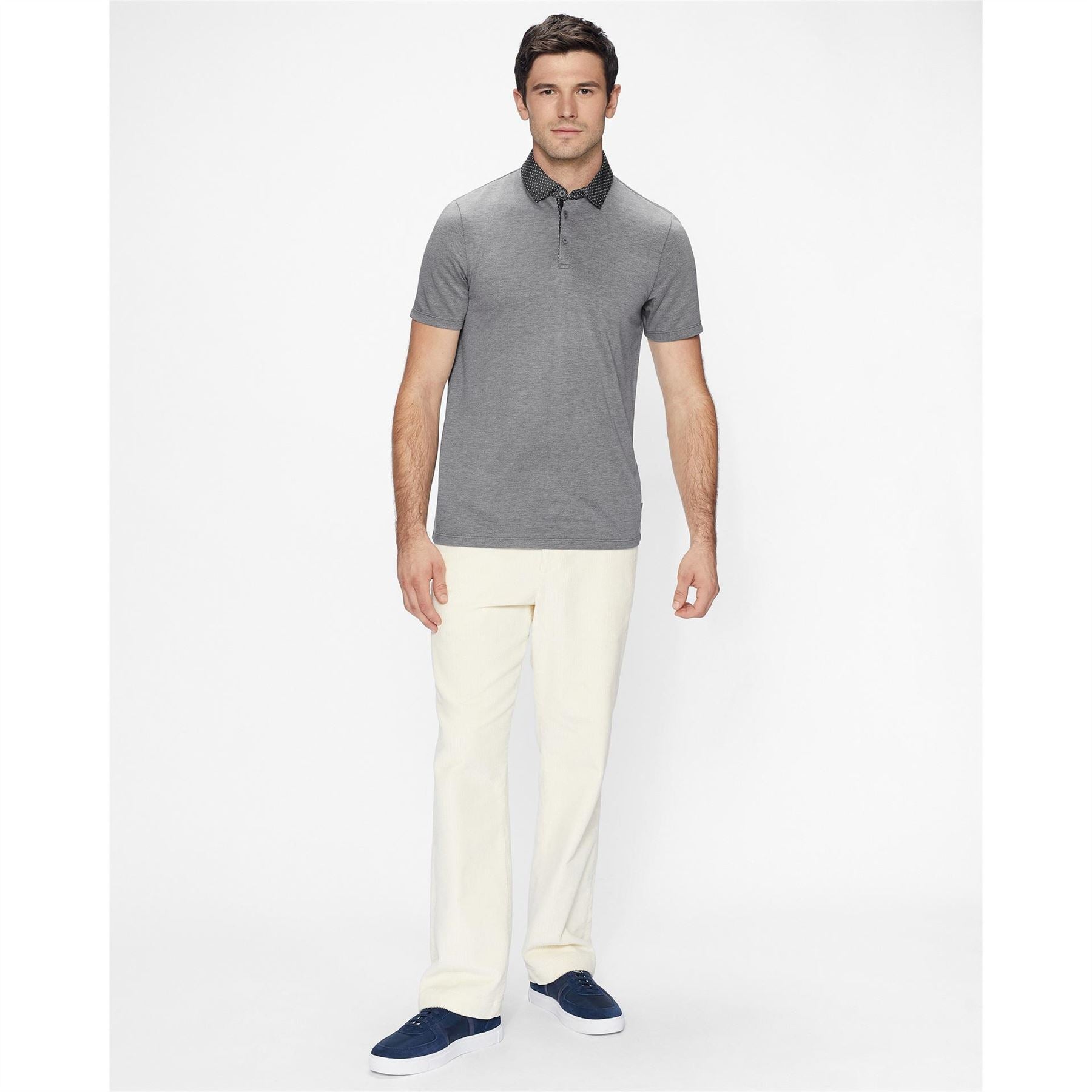Ted Baker Frend Polka Short Sleeve Polo Shirt