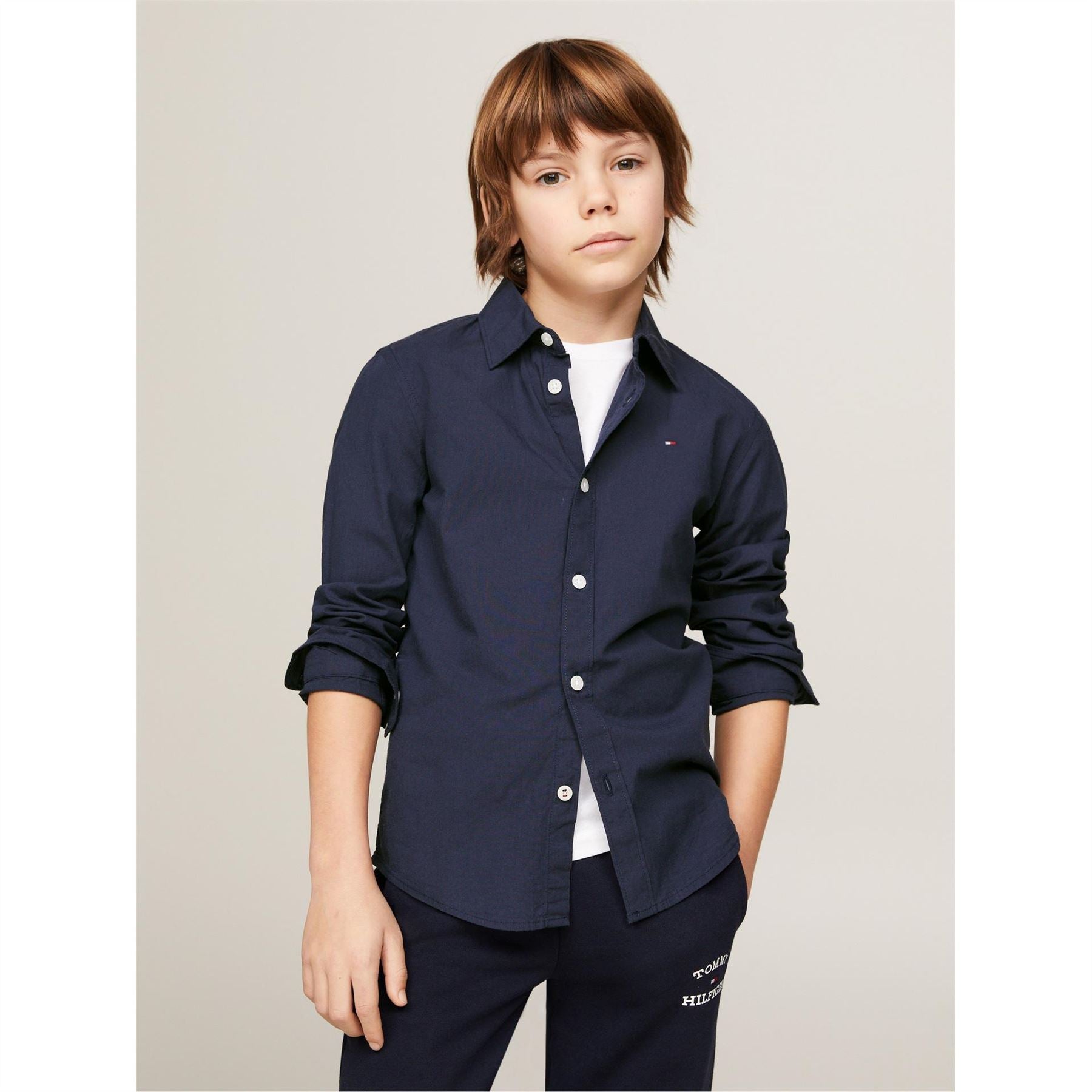 Tommy Hilfiger Regular Fit Long Sleeve Poplin Shirt
