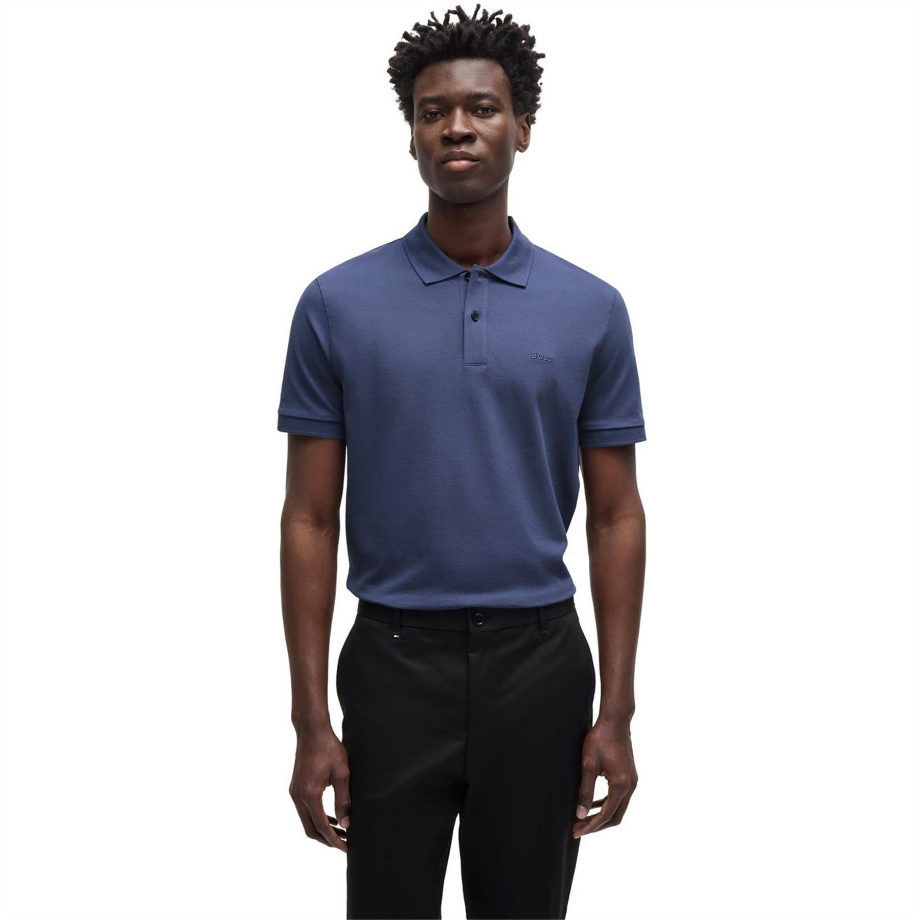 Boss Pallas Cotton Short Sleeve Polo Shirt