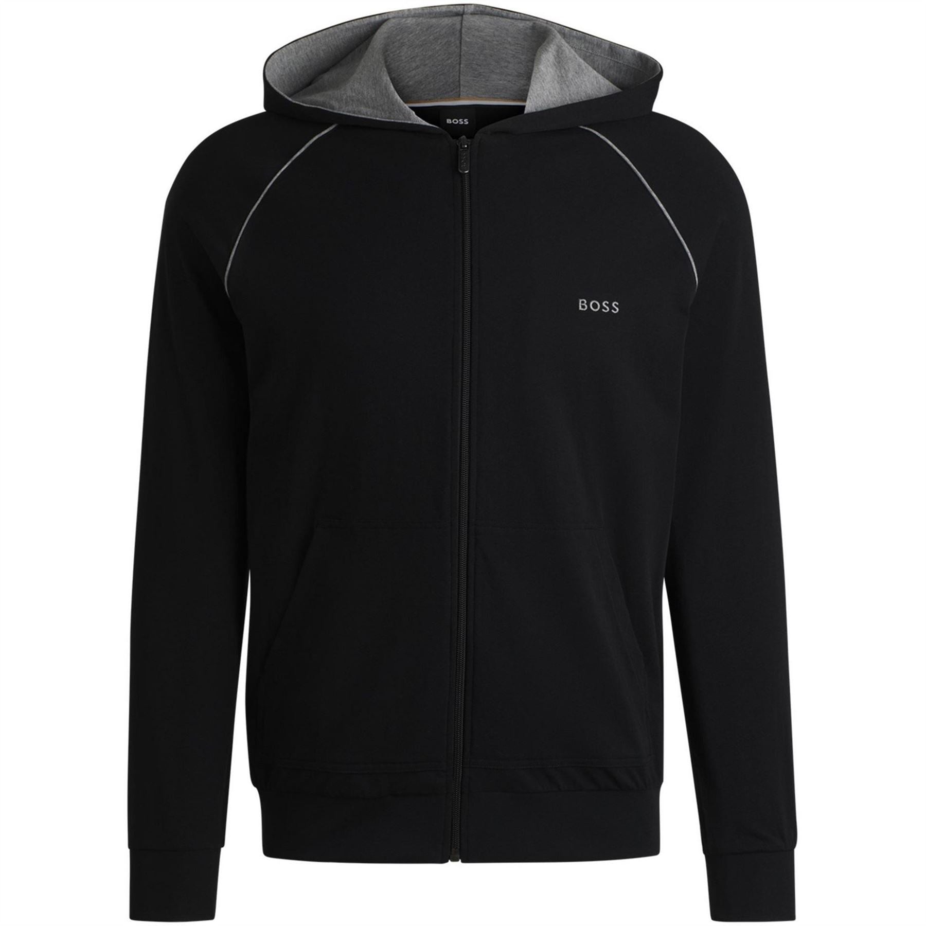 Boss BOSS Mix  And  Match Zipped Hoodie   Full Zip Closure