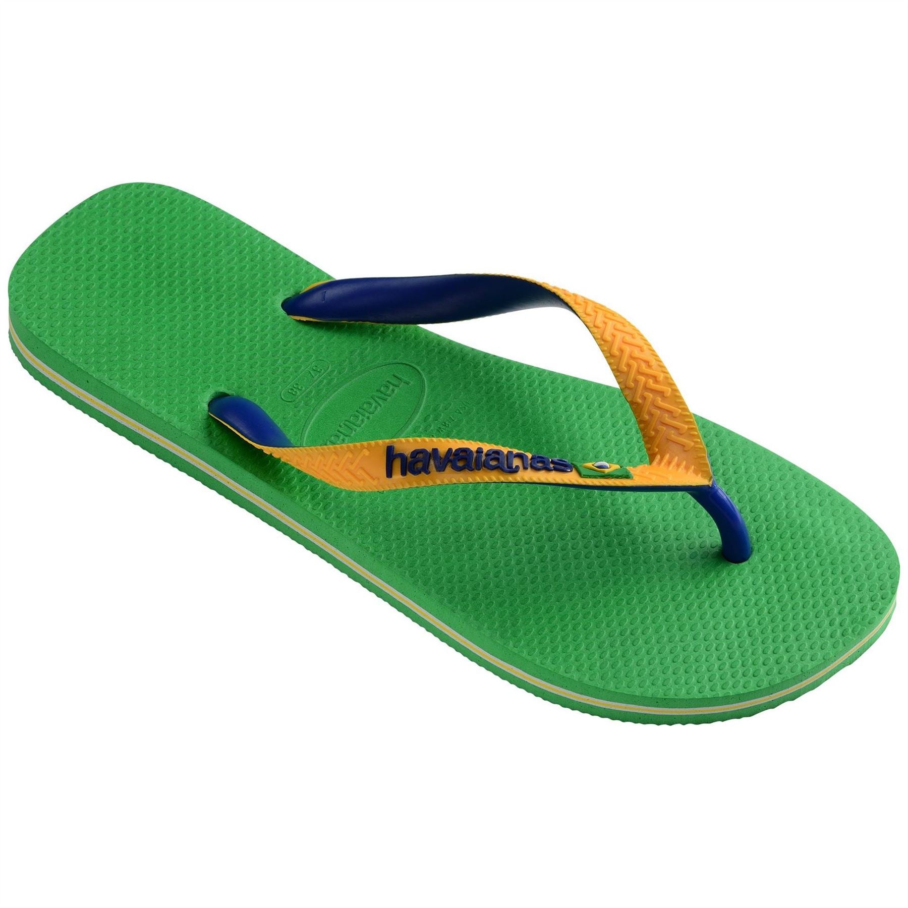 Havaianas Womens Hav. Brasil Mix Leaf Green Marine B Flip Flops