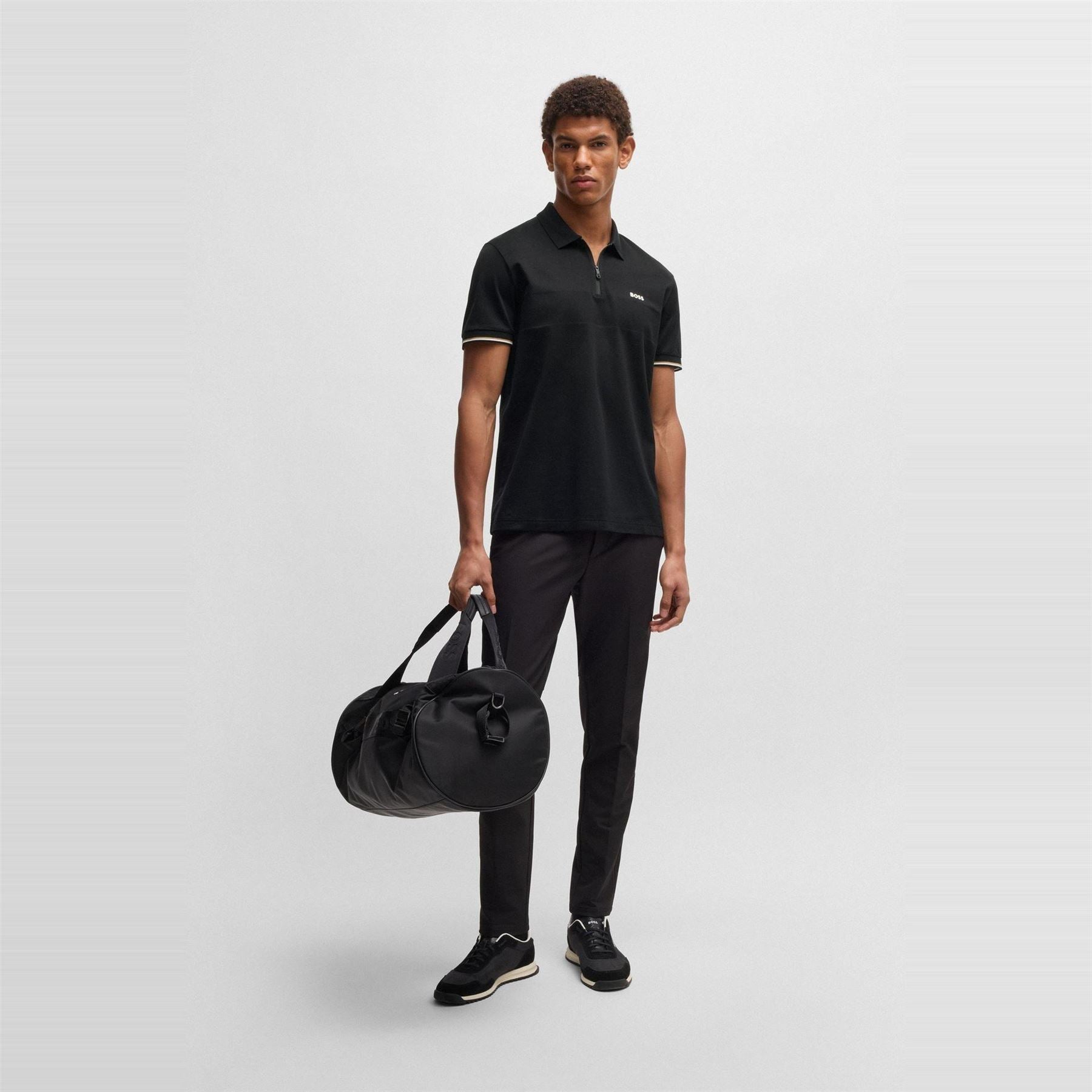 Boss Philix Pima Green Cotton Short Sleeve Polo Shirt