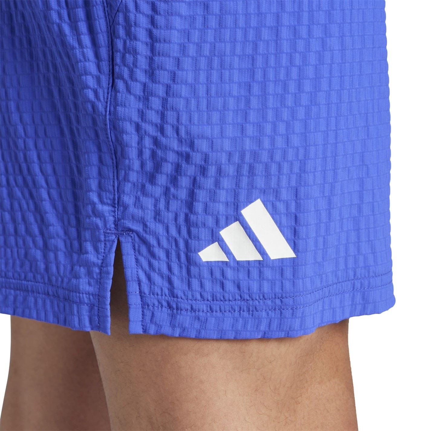 adidas Mens Tennis Pro 7 Inch Seersucker Shorts