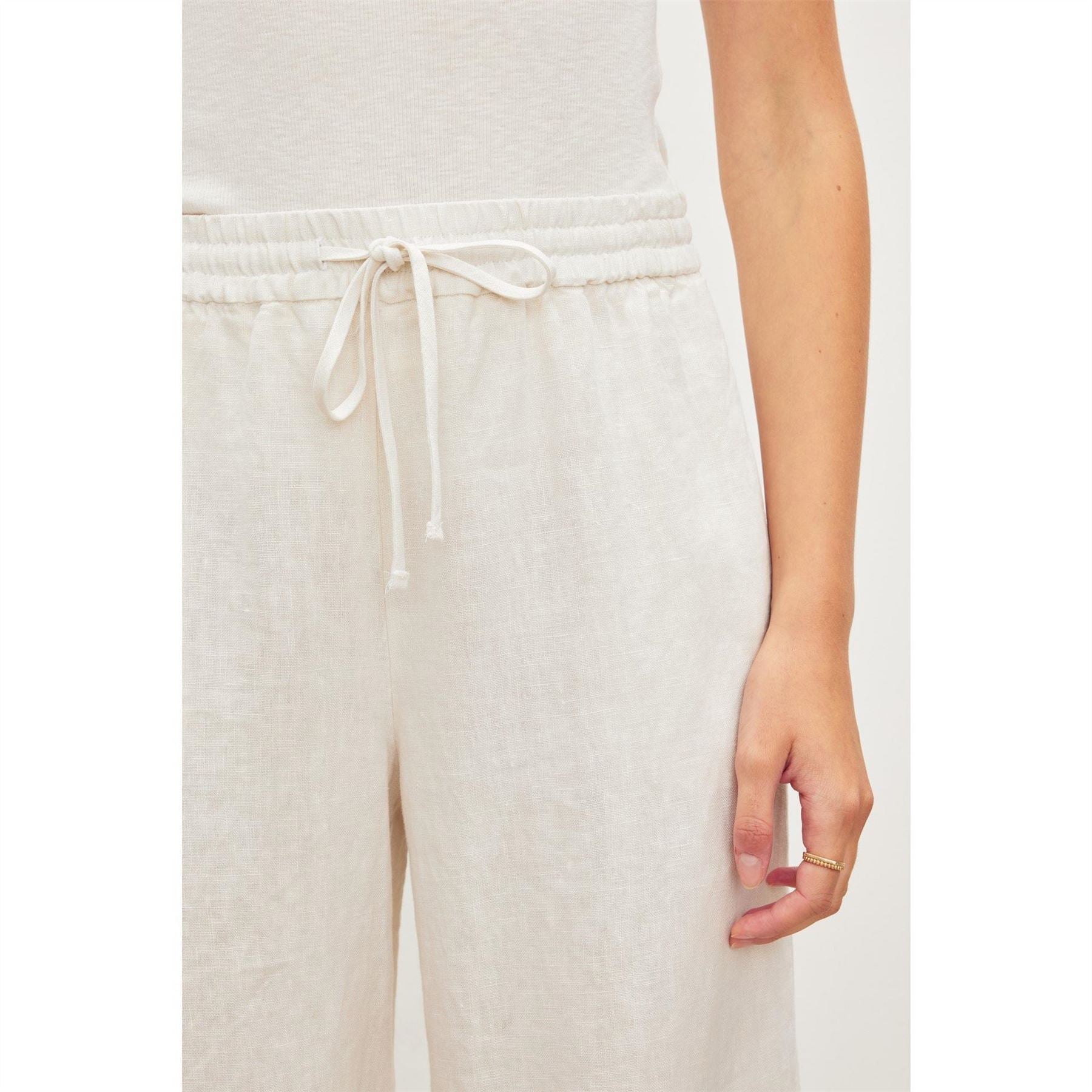 Velvet by Graham and Spencer Solid Patterned Wide Leg Trousers