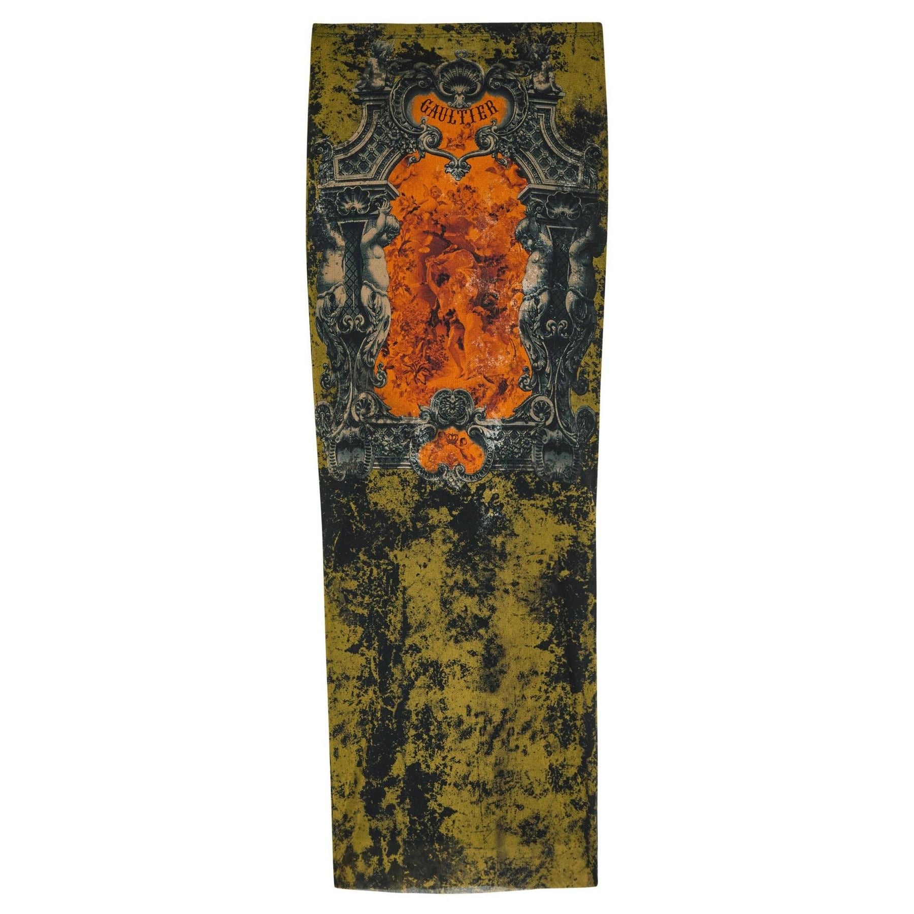 Jean Paul Gaultier Long Skirt Printed Médai